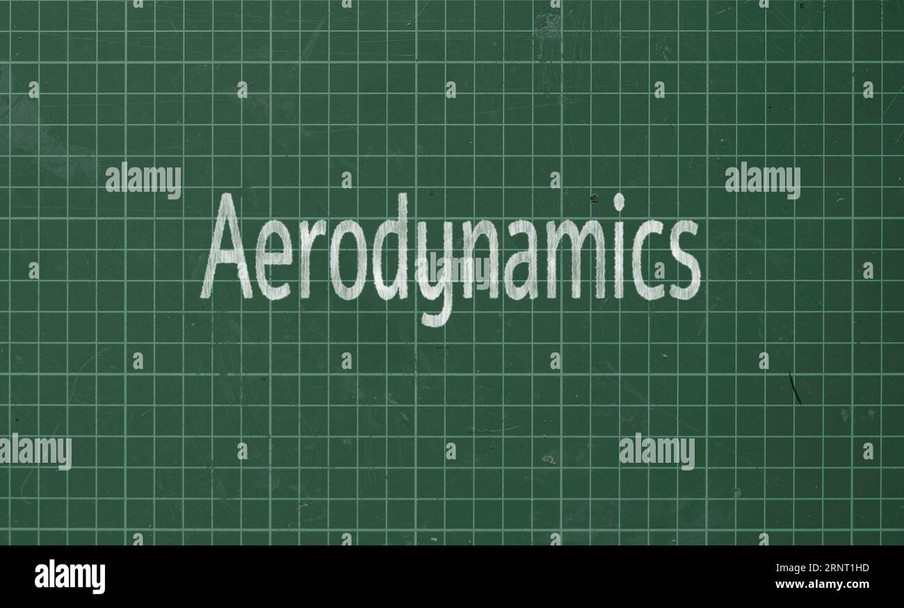 Aérodynamique : étudie le comportement de l'air et d'autres gaz autour d'objets en mouvement, en particulier dans le contexte de la conception d'avions. Banque D'Images