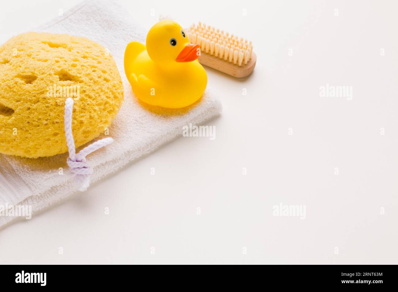 Éponge en caoutchouc pour le bain de canard Banque D'Images