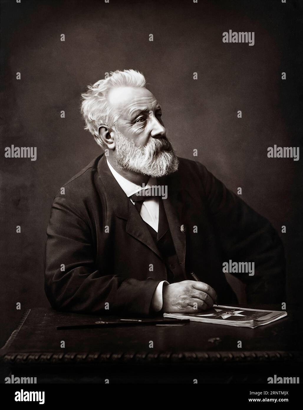 Jules Verne ( 1828- 1905 ) en 1892 Banque D'Images