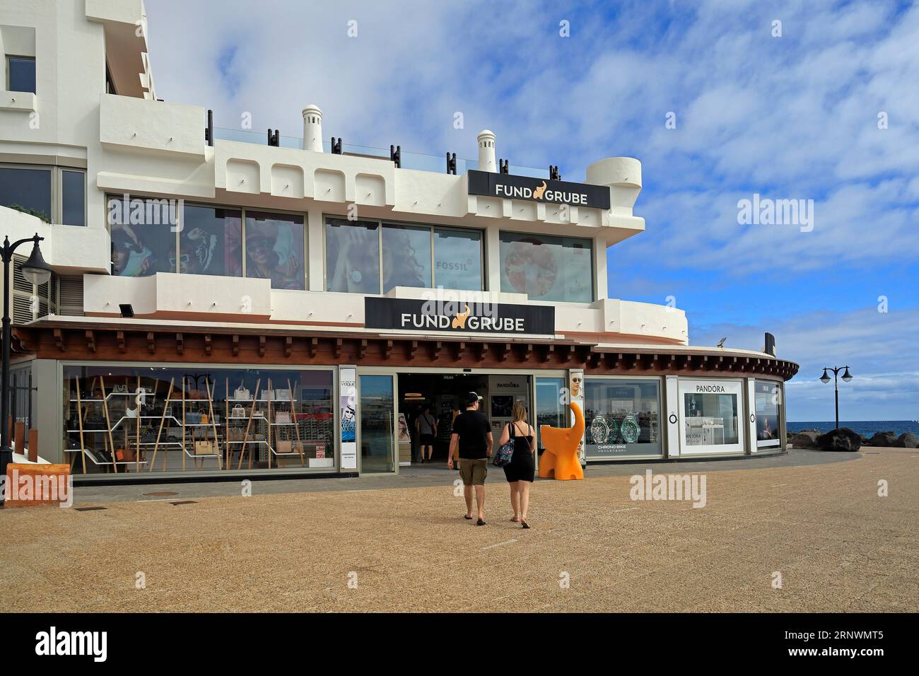 Fonds Grube Retail Outlet, Playa Blanca, Lanzarote, Îles Canaries, Espagne Banque D'Images