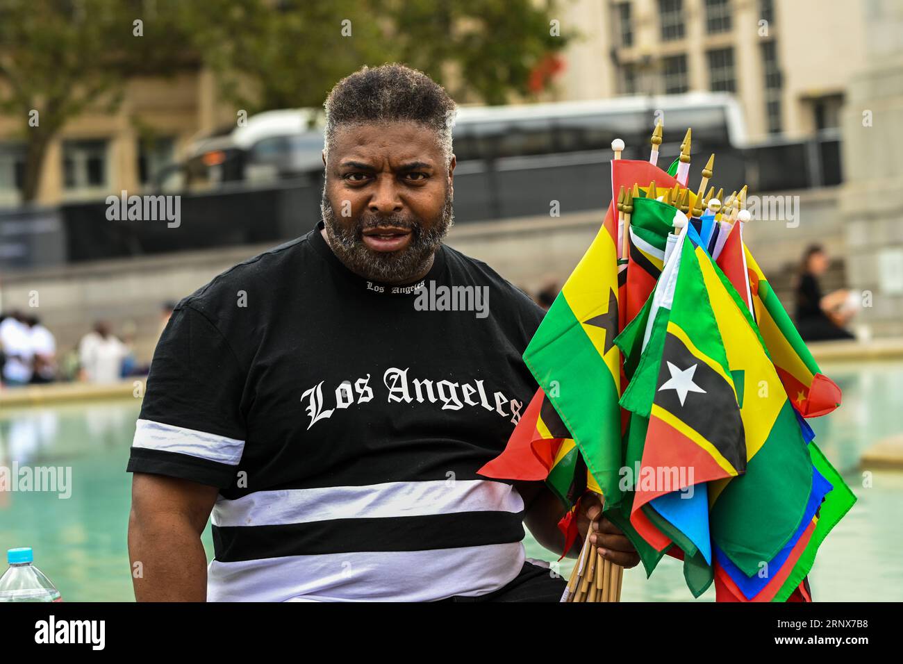 Trafalgar Square, Londres, Royaume-Uni. 2 septembre 2023. Des milliers de foules fantastiques apprécient la musique et la danse sur la place. Une toute nouvelle célébration gratuite de la culture et de la créativité noires avec musique, paroles parlées et danse à Black on the Square, présentée par le maire de Londres, Sadiq Khan. Crédit : Voir Li/Picture Capital/Alamy Live News Banque D'Images