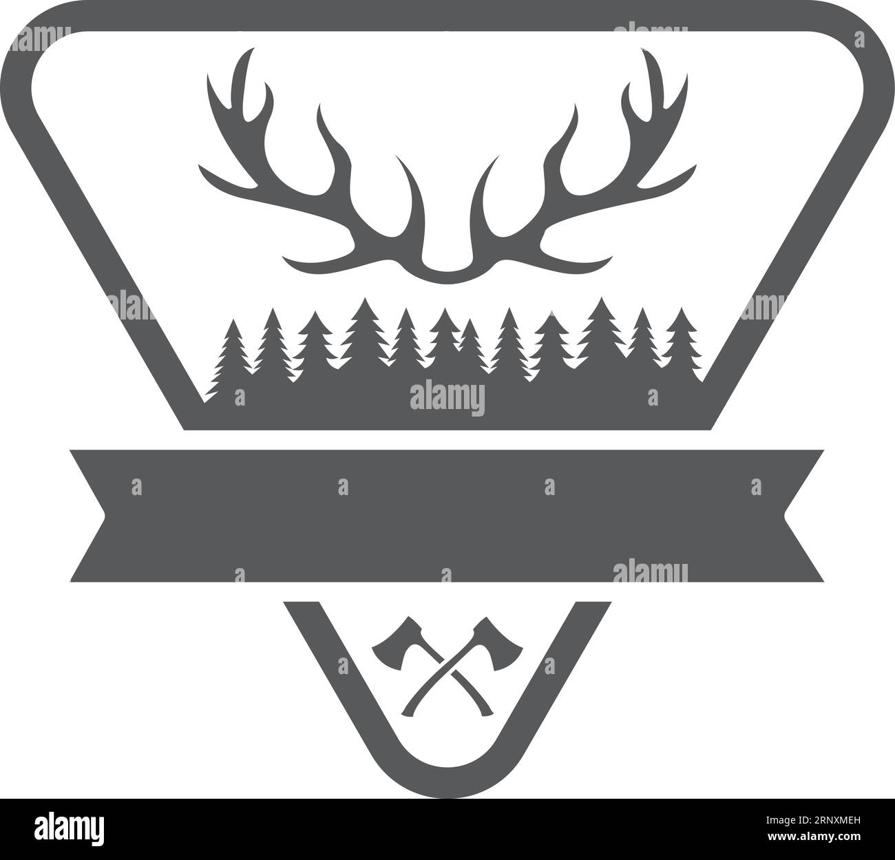 Emblème du club de camping en plein air. Logo nature explorer Illustration de Vecteur