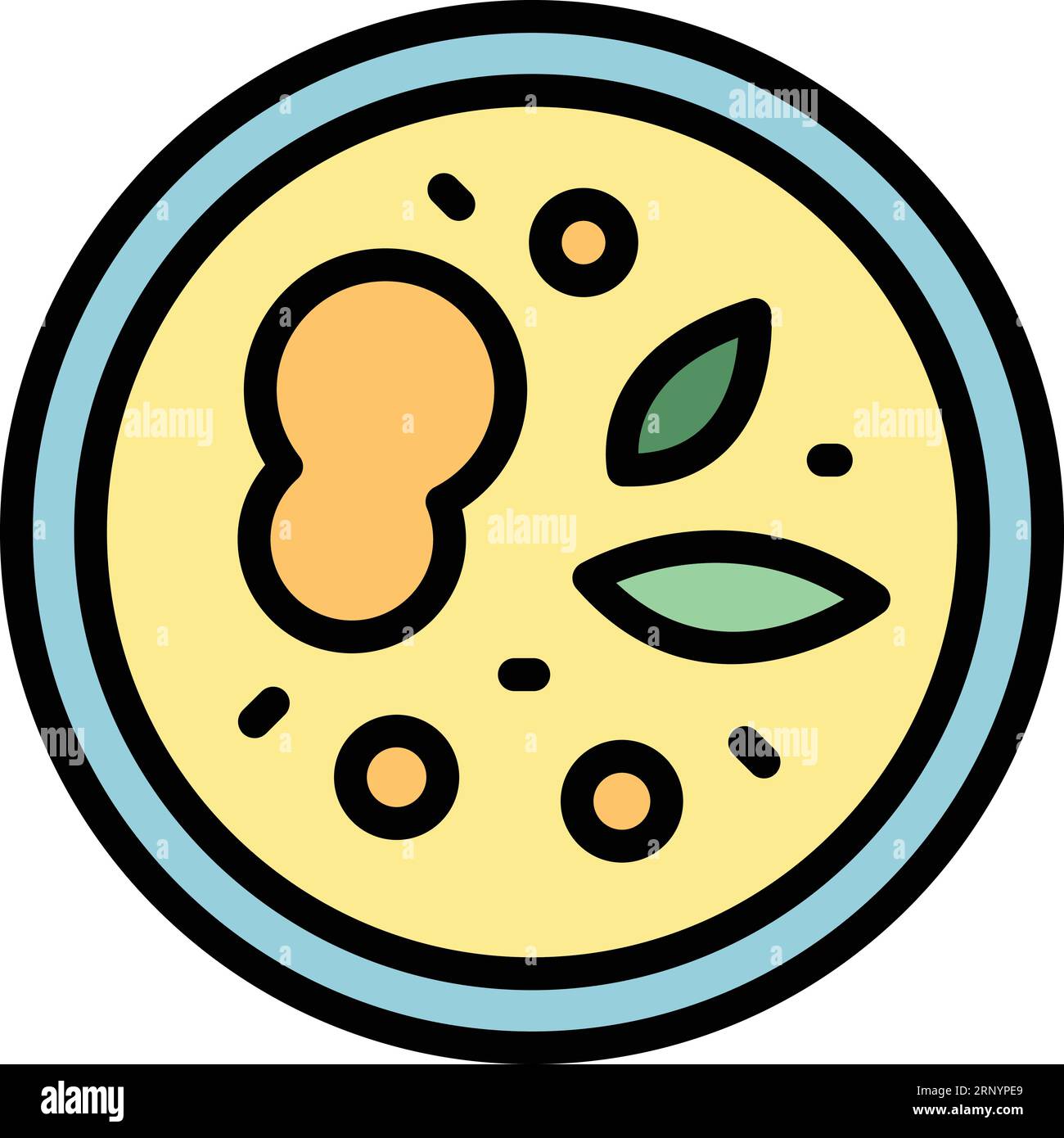 Vecteur de contour d'icône de soupe Kolkata. Tourisme urbain. Victoria Gate couleur plat Illustration de Vecteur