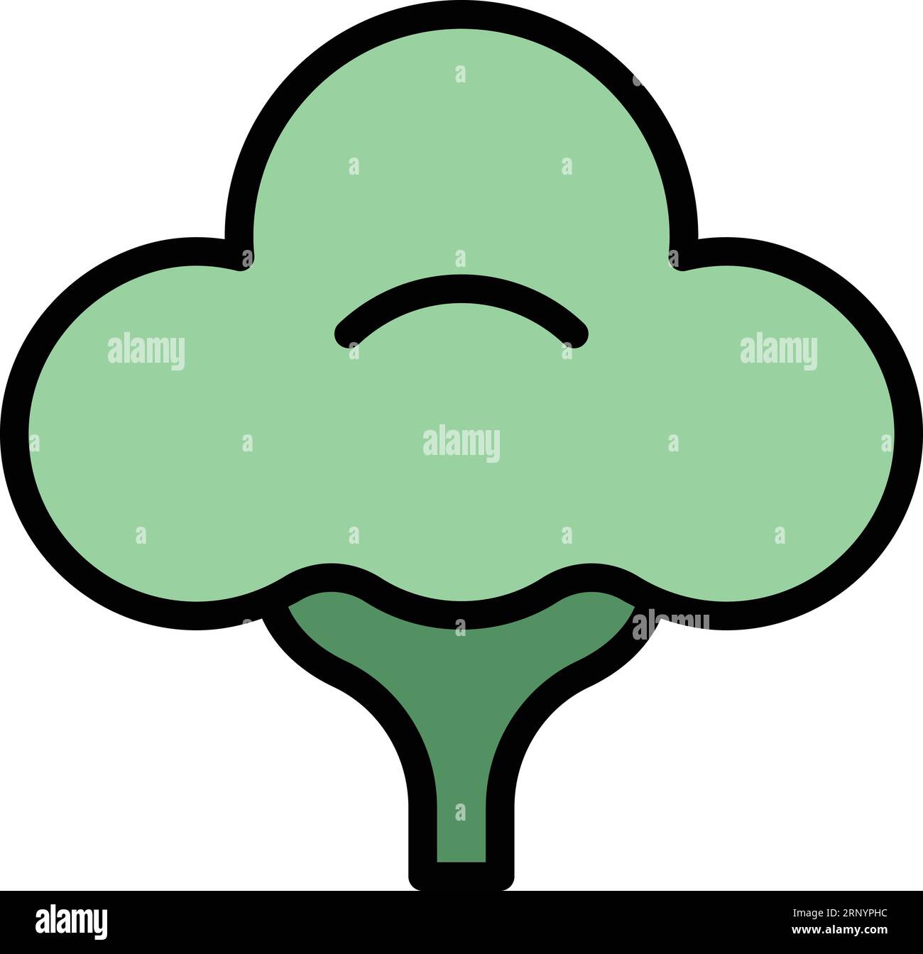 Vecteur de contour d'icône d'arbre indien. India City. Architecture monument couleur plat Illustration de Vecteur