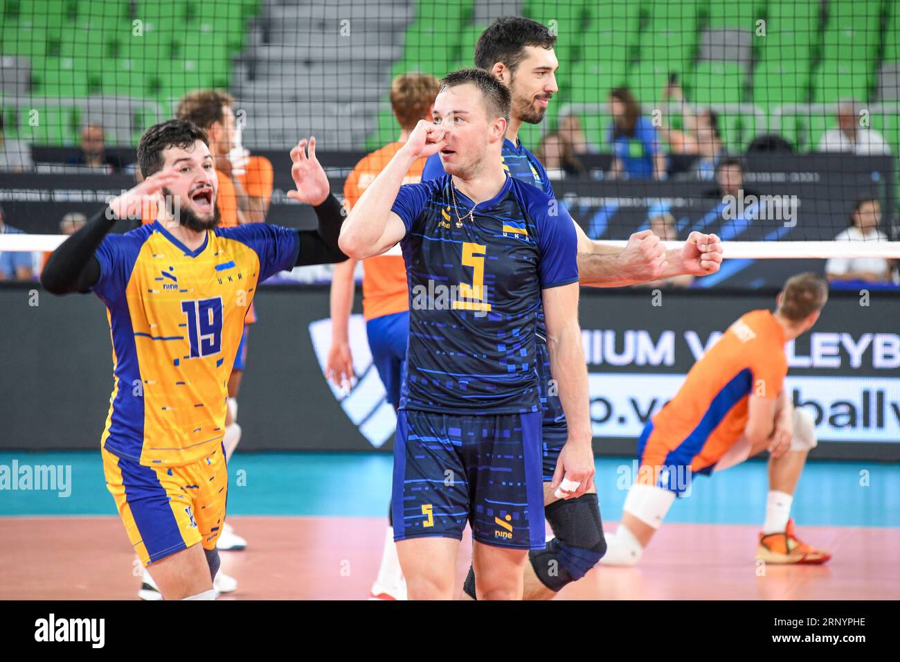 OLEH Plotnytskyi, Dmytro Kanaiev (Ukraine). Championnat du monde de volleyball 2022 Banque D'Images