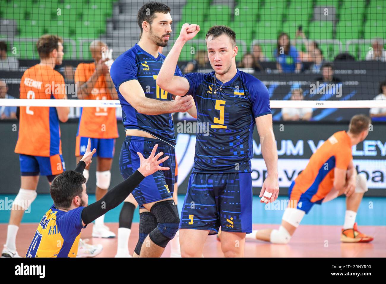 OLEH Plotnytskyi, Dmytro Kanaiev (Ukraine). Championnat du monde de volleyball 2022 Banque D'Images