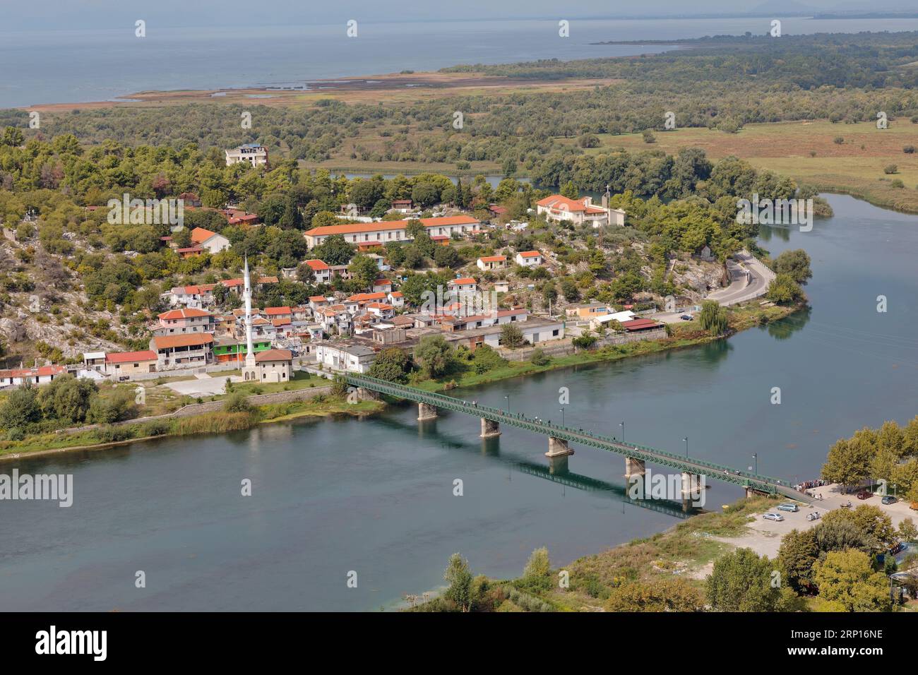 Pont de Buna à Shkoder, Albanie Banque D'Images