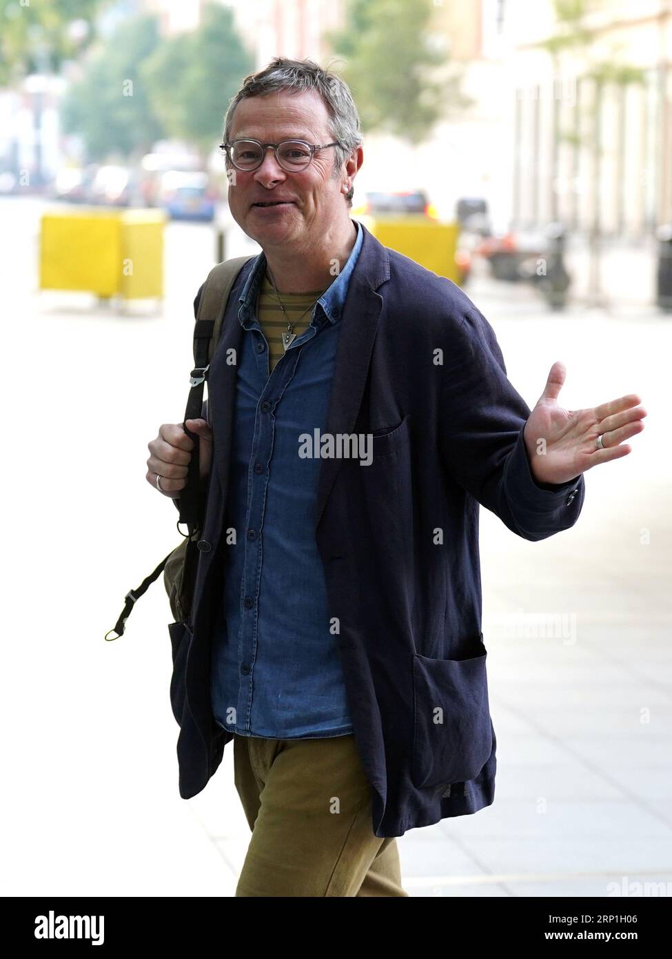 Chef Hugh Fearnley-Whittingstall, arrive à BBC Broadcasting House à Londres, pour apparaître dans le programme d'actualité BBC One, dimanche avec Laura Kuenssberg. Date de la photo : dimanche 3 septembre 2023. Banque D'Images