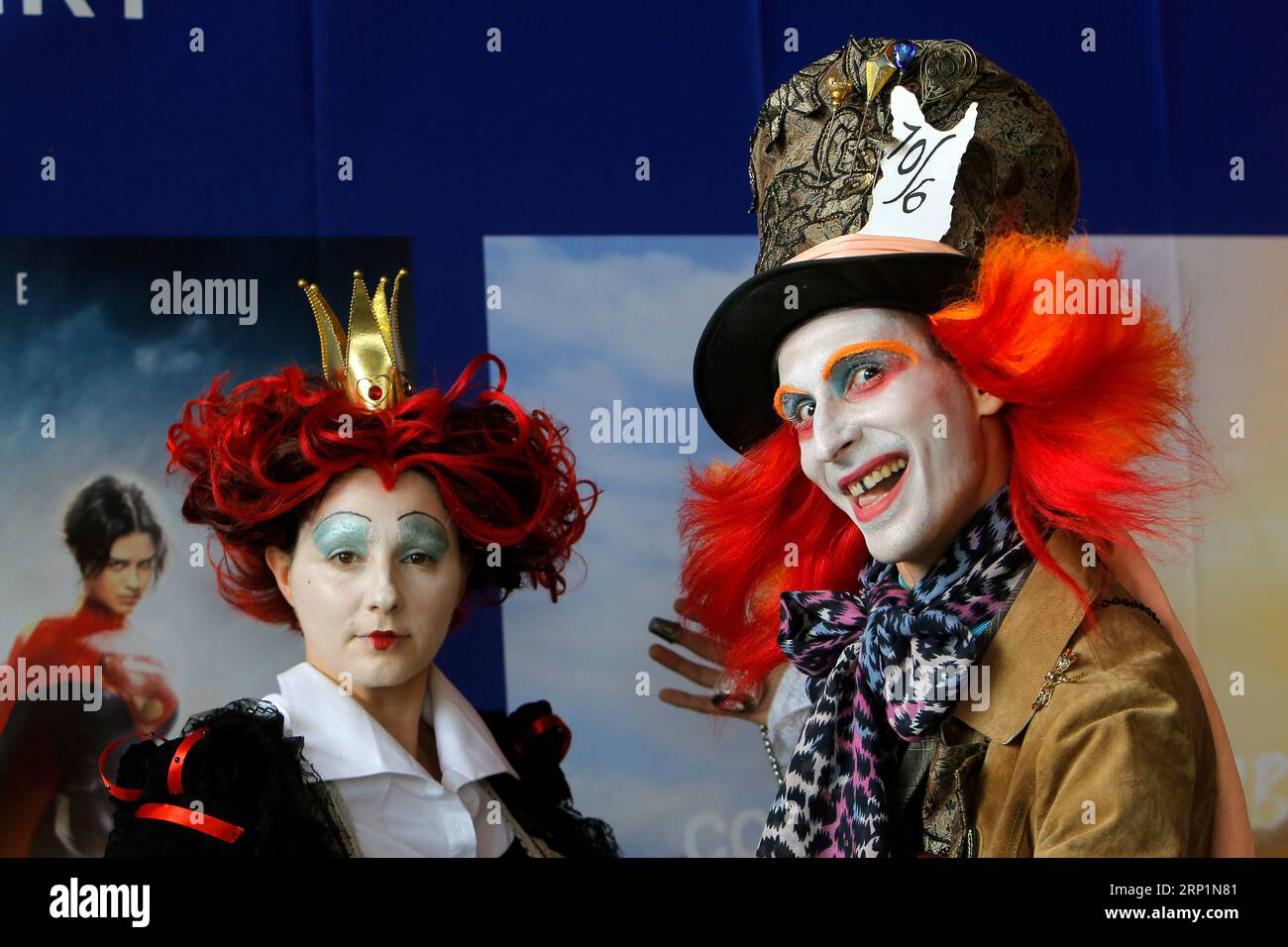 Bucarest, Roumanie. 2 septembre 2023. Les passionnés costumés assistent au festival East European Comic con à Bucarest, Roumanie, le 2 septembre 2023. Le festival East European Comic con de trois jours célébrant la culture pop rassemble des milliers de fans qui aiment les bandes dessinées, les films, les séries télévisées et les jeux. Crédit : Cristian Cristel/Xinhua/Alamy Live News Banque D'Images