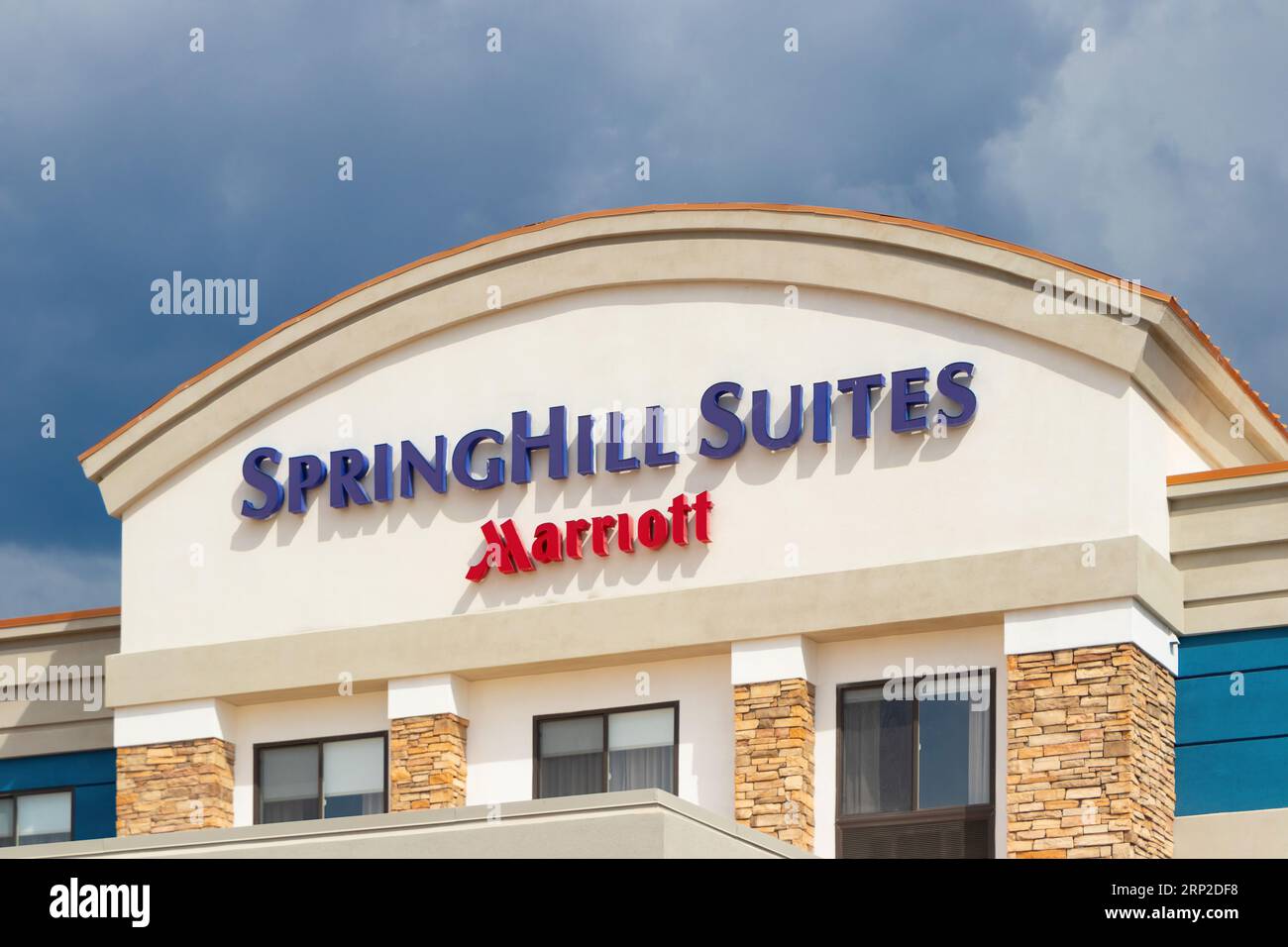 logo de la marque springhill suites by marriott aux états-unis Banque D'Images