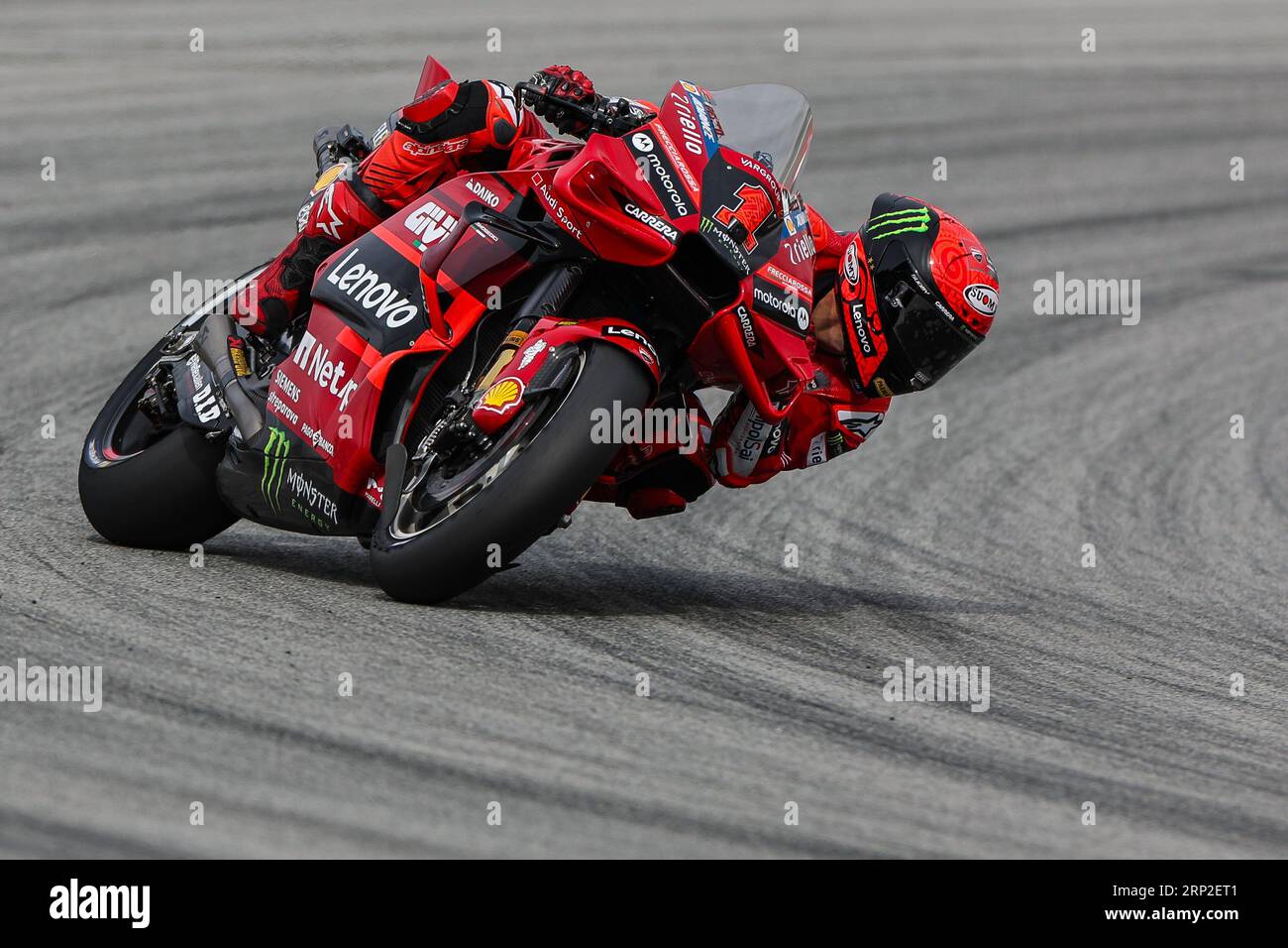 Barcelone, Espagne. 2 septembre 2023. Francesco Bagnaia de l'Italie de Ducati Lenovo Team avec Ducati lors de la course MotoGP Sprint de MotoGP Gran Premi Energi Monster de Catalunya au circuit de Barcelona-Catalunya à Barcelone. (Image de crédit : © David Ramirez/DAX via ZUMA Press Wire) USAGE ÉDITORIAL SEULEMENT! Non destiné à UN USAGE commercial ! Banque D'Images