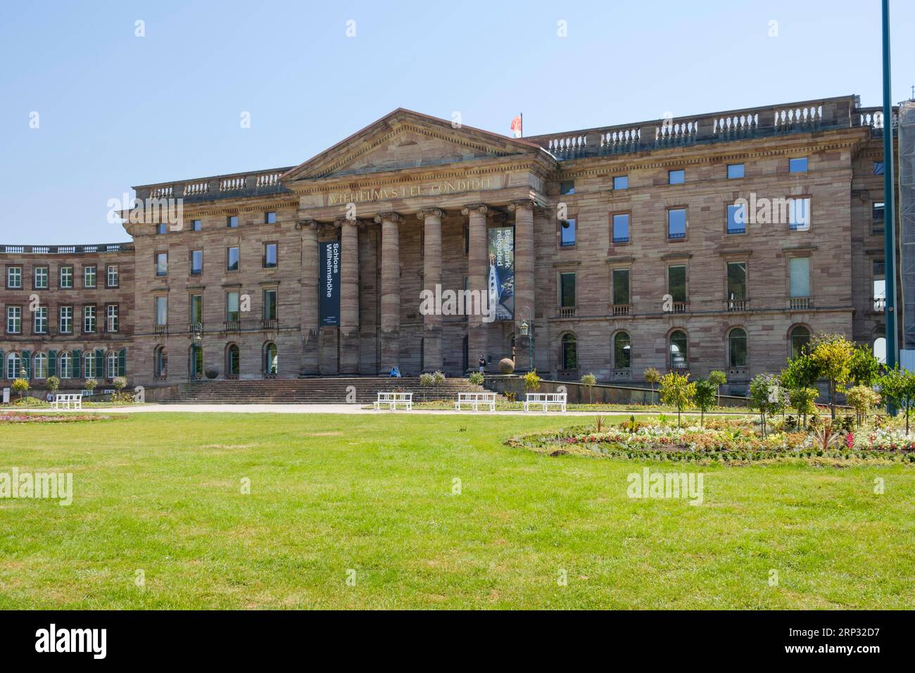 Palais Wilhelmshoehe, Bergpark Wilhelmshoehe, site du patrimoine mondial de l'UNESCO, Kassel, Hesse, Allemagne Banque D'Images