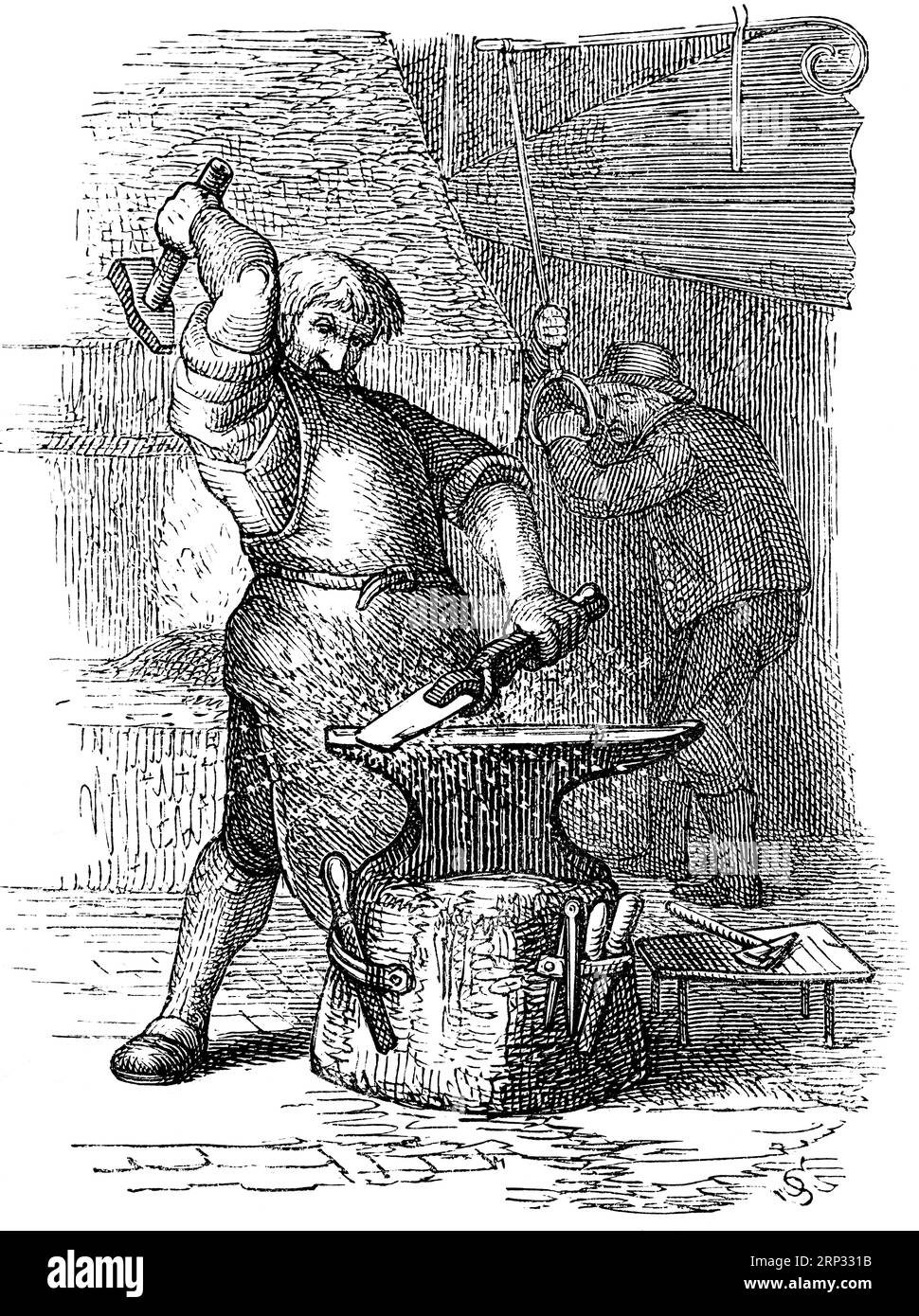 Fritz Reuter (1810) (1874) écrivain et poète bas-allemand, Hanne Nuete un de luette Pudel, Eine Vogel, und Menschengeschichte, Platt, Bas-allemand Banque D'Images
