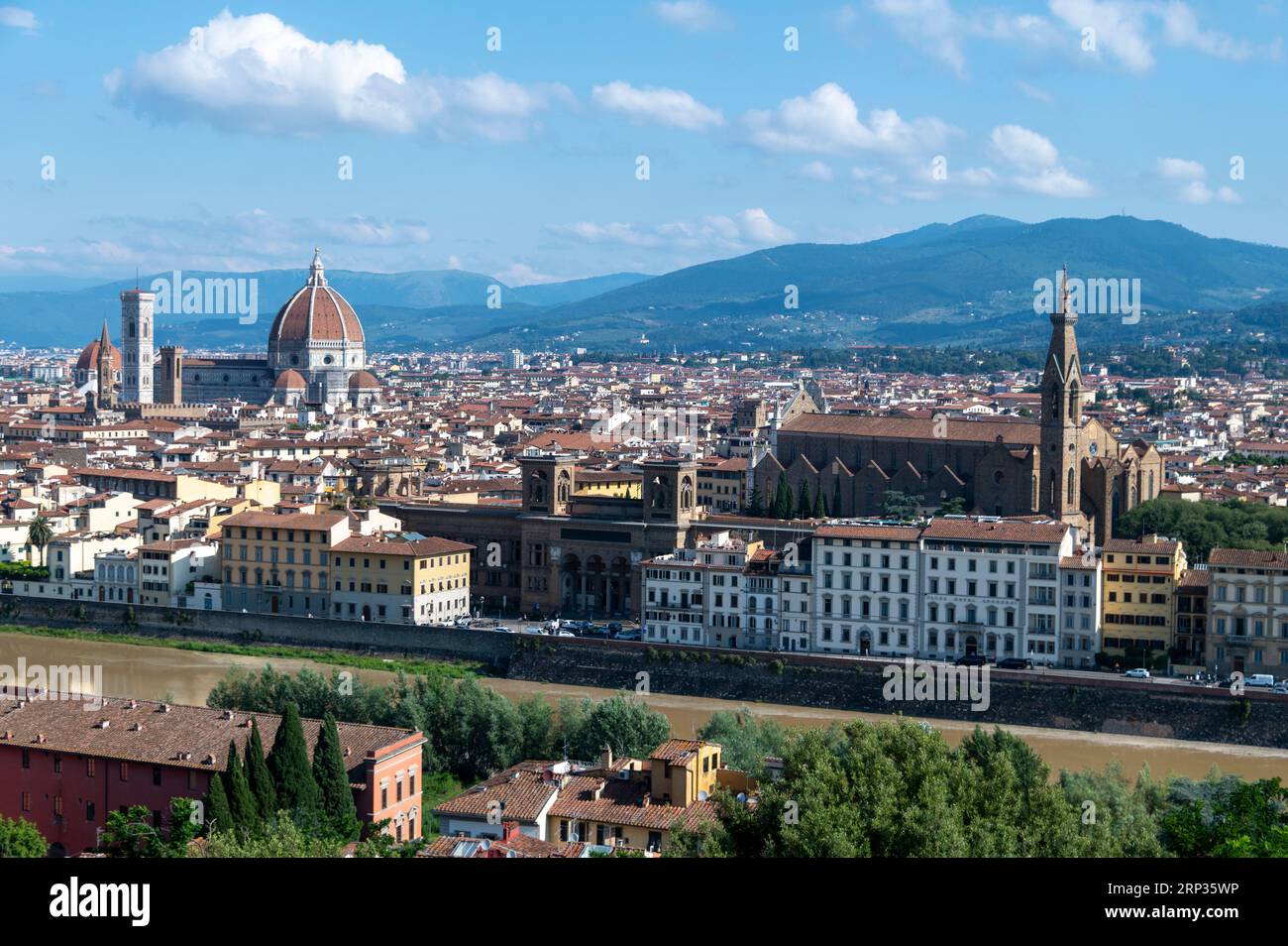 Horizon de Florence, Florence, région Toscane, Toscane, Italie, panorama de Florence, architecture de la Renaissance italienne, architecture de Florence, Florence archi Banque D'Images