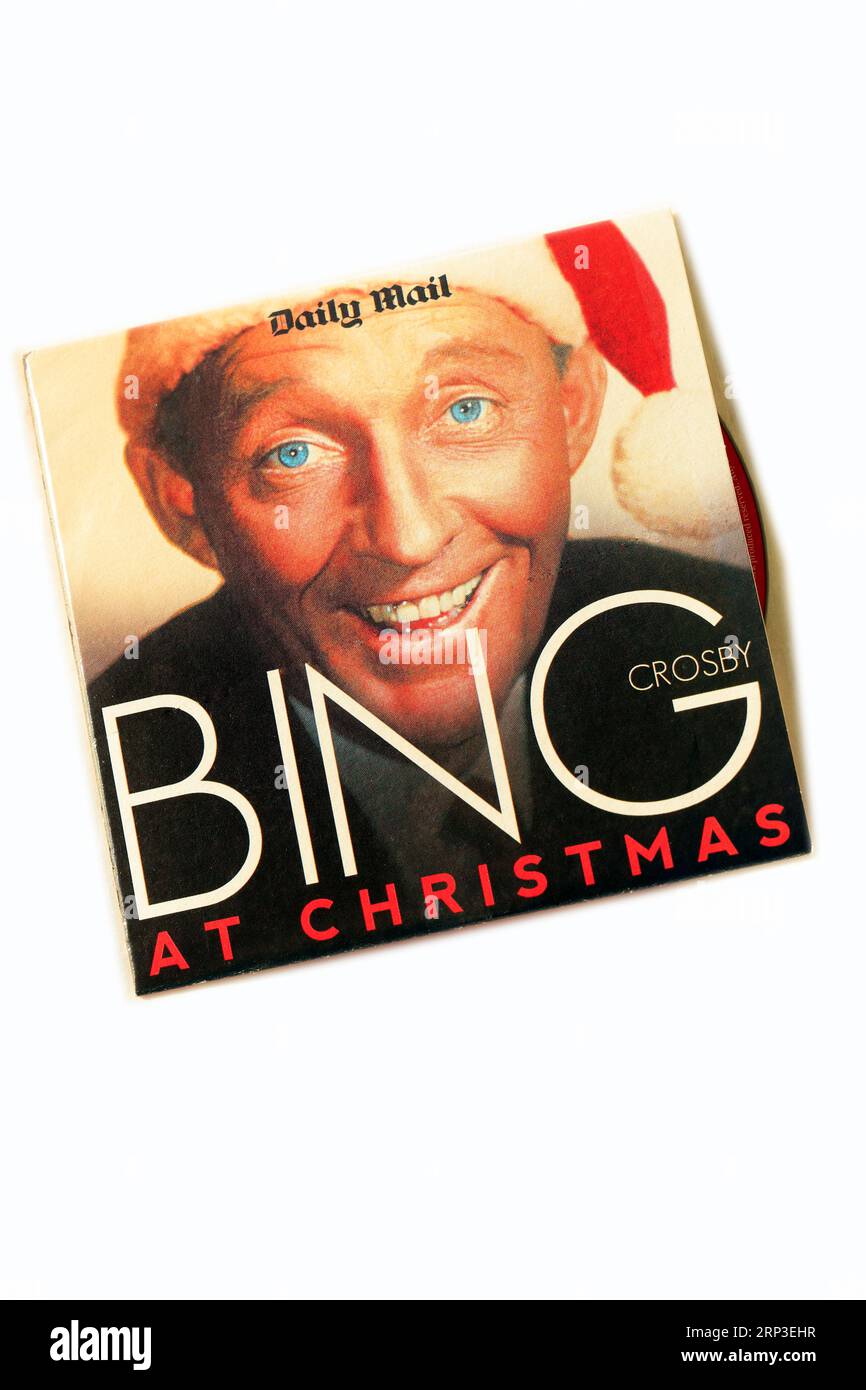 Bing at Christmas - couverture en carton CD Bing Crosby - Daily Mail gratuit. configuration du studio Banque D'Images