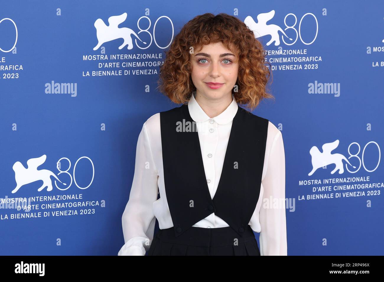 L'actrice italienne Rebecca Antonaci assiste à un photocall pour le film 'Finalmente l'Alba' au 80e Festival International du film de Venise le 01 septembre, Banque D'Images