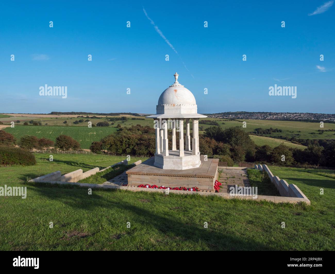 Le Chattri Memorial, près de Brighton East Sussex, Royaume-Uni. Banque D'Images