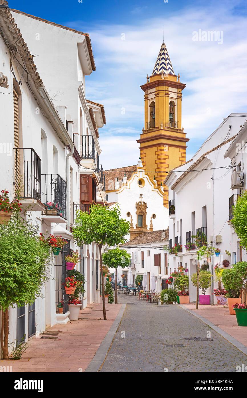 Estepona Vieille ville Village blanc Pueblo Blanco, Costa del sol, Espagne Banque D'Images