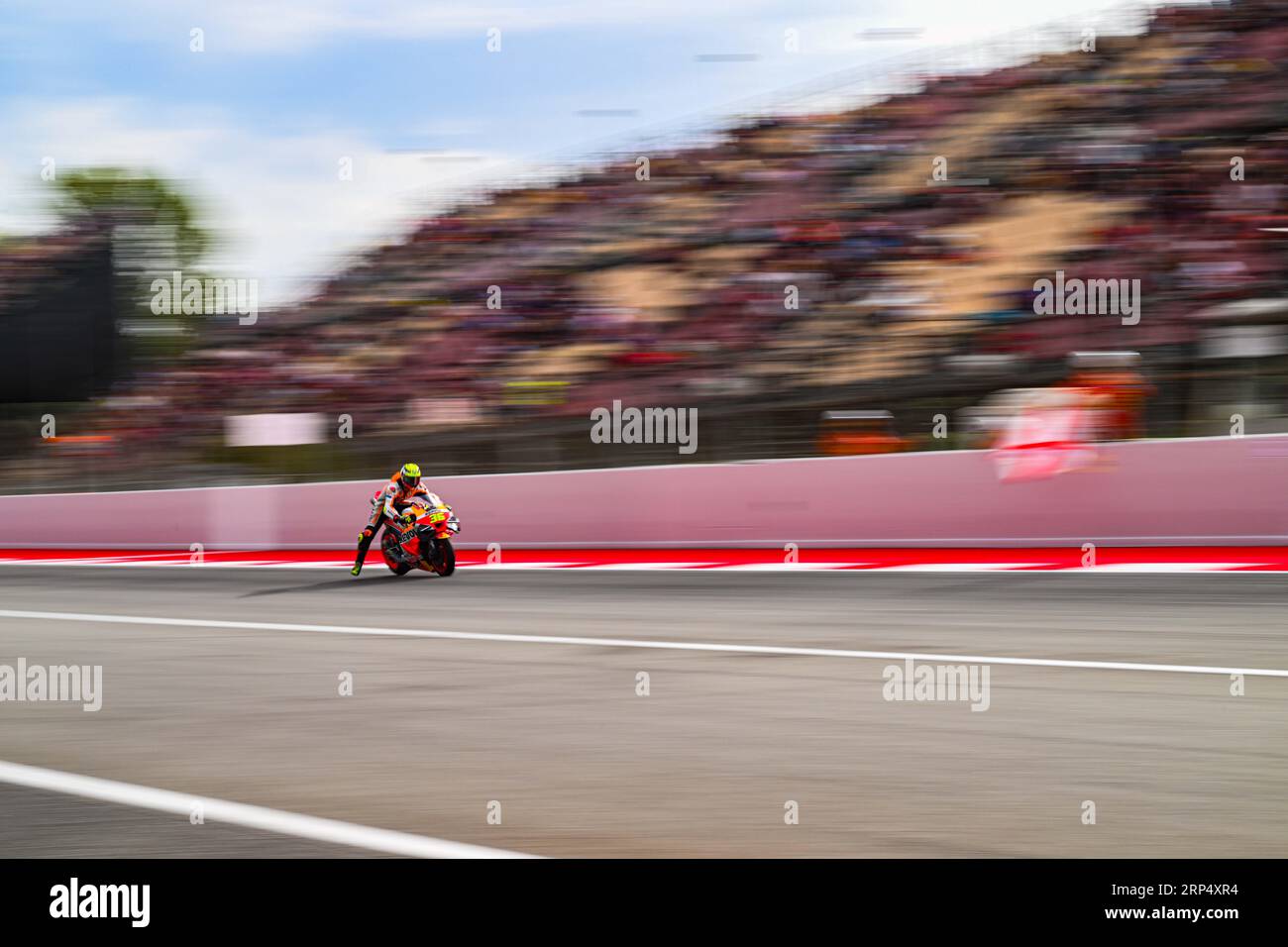 Joan Mir (36) d'Espagne et Repsol Honda Team lors des essais libres MOTO GP 4 du Grand Prix de Catalogne sur le circuit de Montmelo, Espagne le 03 septembre 2023 (photo : Alvaro Sanchez) cordon Press Banque D'Images
