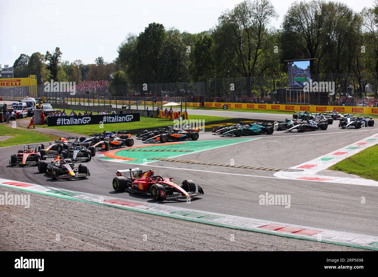 Monza, Italie. 03 septembre 2023. Départ du Grand Premio d'Italia 2023 de Formule 1 Pirelli, 14e manche du Championnat du monde de Formule 1 2023 du 1 au 3 septembre 2023 sur l'Autodromo Nazionale di Monza, à Monza, Italie - photo Eric Alonso/DPPI crédit : DPPI Media/Alamy Live News Banque D'Images