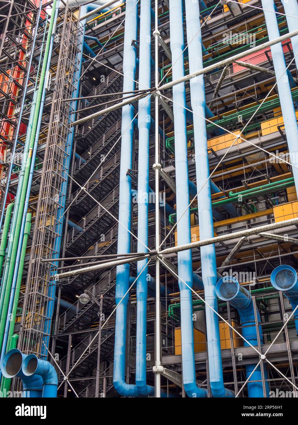 Le Centre Pompidou, Paris, France, Europe, UE. Banque D'Images
