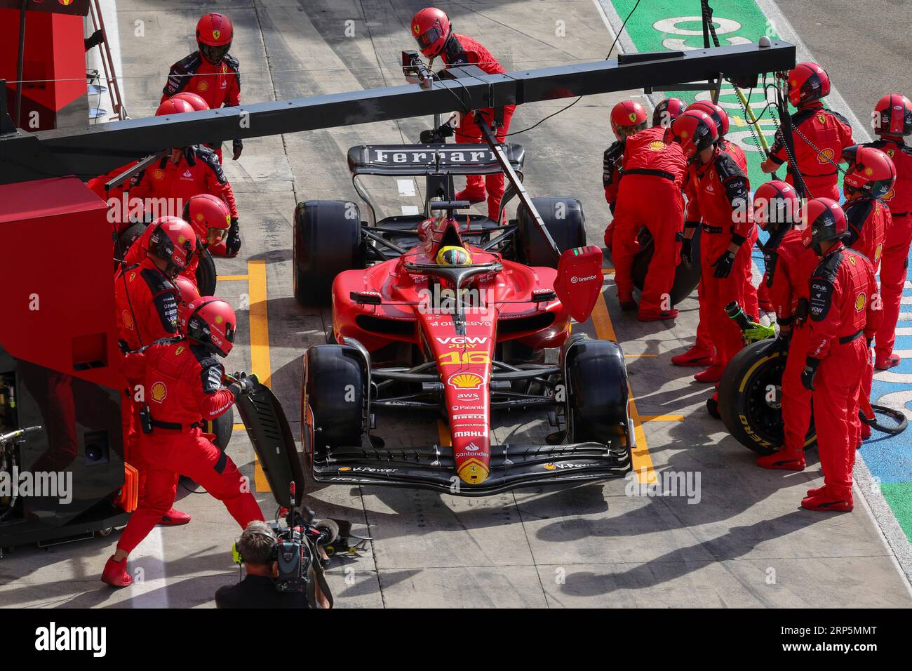Monza, Italie. 3 septembre 2023. #16 Charles Leclerc (MCO, Scuderia Ferrari), Grand Prix F1 d'Italie à l'Autodromo Nazionale Monza le 3 septembre 2023 à Monza, Italie. (Photo de HIGH TWO) crédit : dpa/Alamy Live News Banque D'Images
