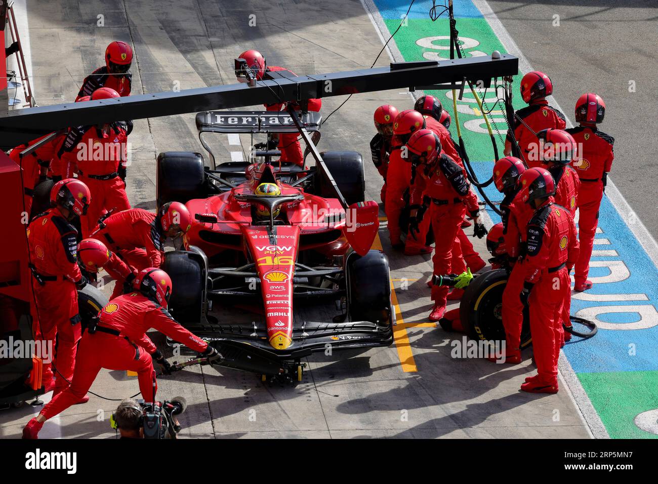 Monza, Italie. 3 septembre 2023. #16 Charles Leclerc (MCO, Scuderia Ferrari), Grand Prix F1 d'Italie à l'Autodromo Nazionale Monza le 3 septembre 2023 à Monza, Italie. (Photo de HIGH TWO) crédit : dpa/Alamy Live News Banque D'Images