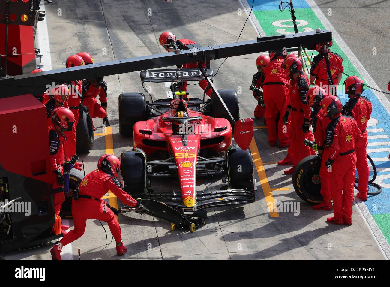 Monza, Italie. 3 septembre 2023. #55 Carlos Sainz (ESP, Scuderia Ferrari), Grand Prix F1 d'Italie à l'Autodromo Nazionale Monza le 3 septembre 2023 à Monza, Italie. (Photo de HIGH TWO) crédit : dpa/Alamy Live News Banque D'Images