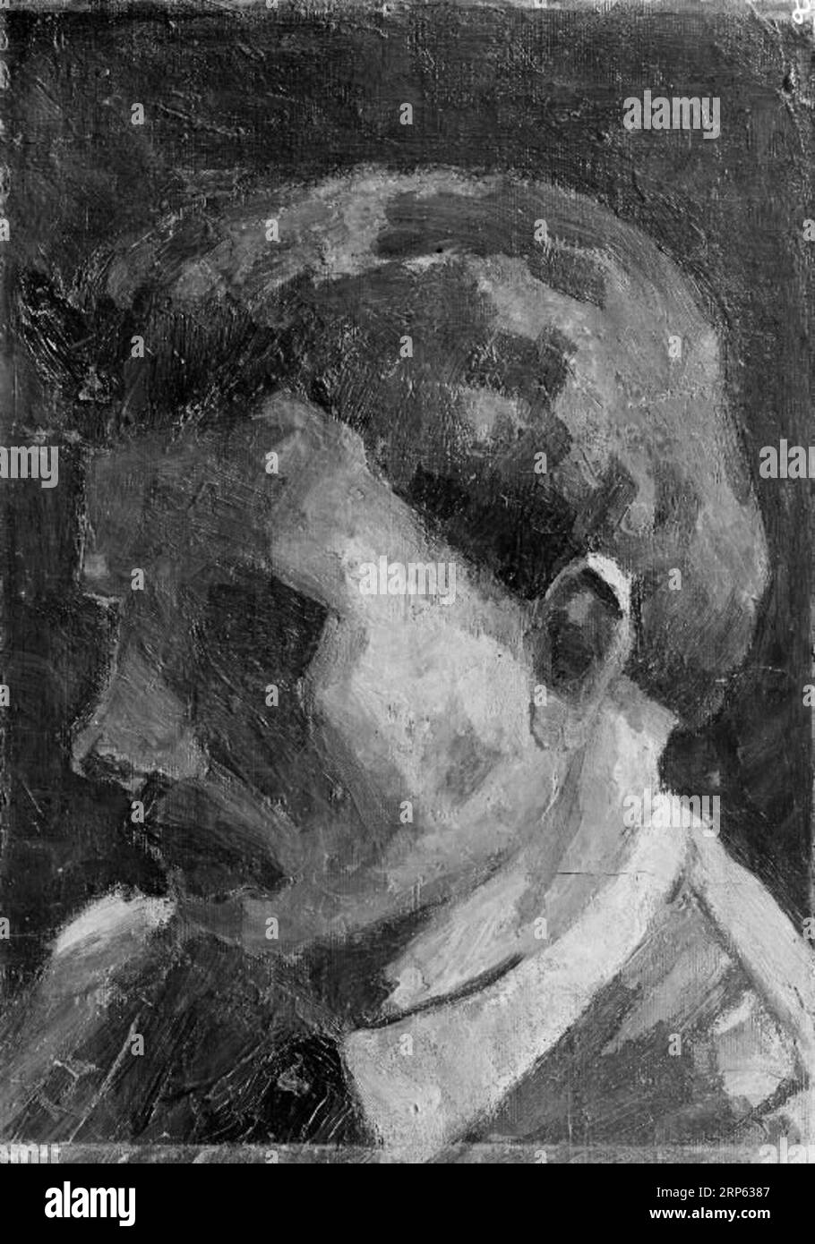 Le peintre Edvard Weie 1908 de Kristian Kongsbøll Banque D'Images
