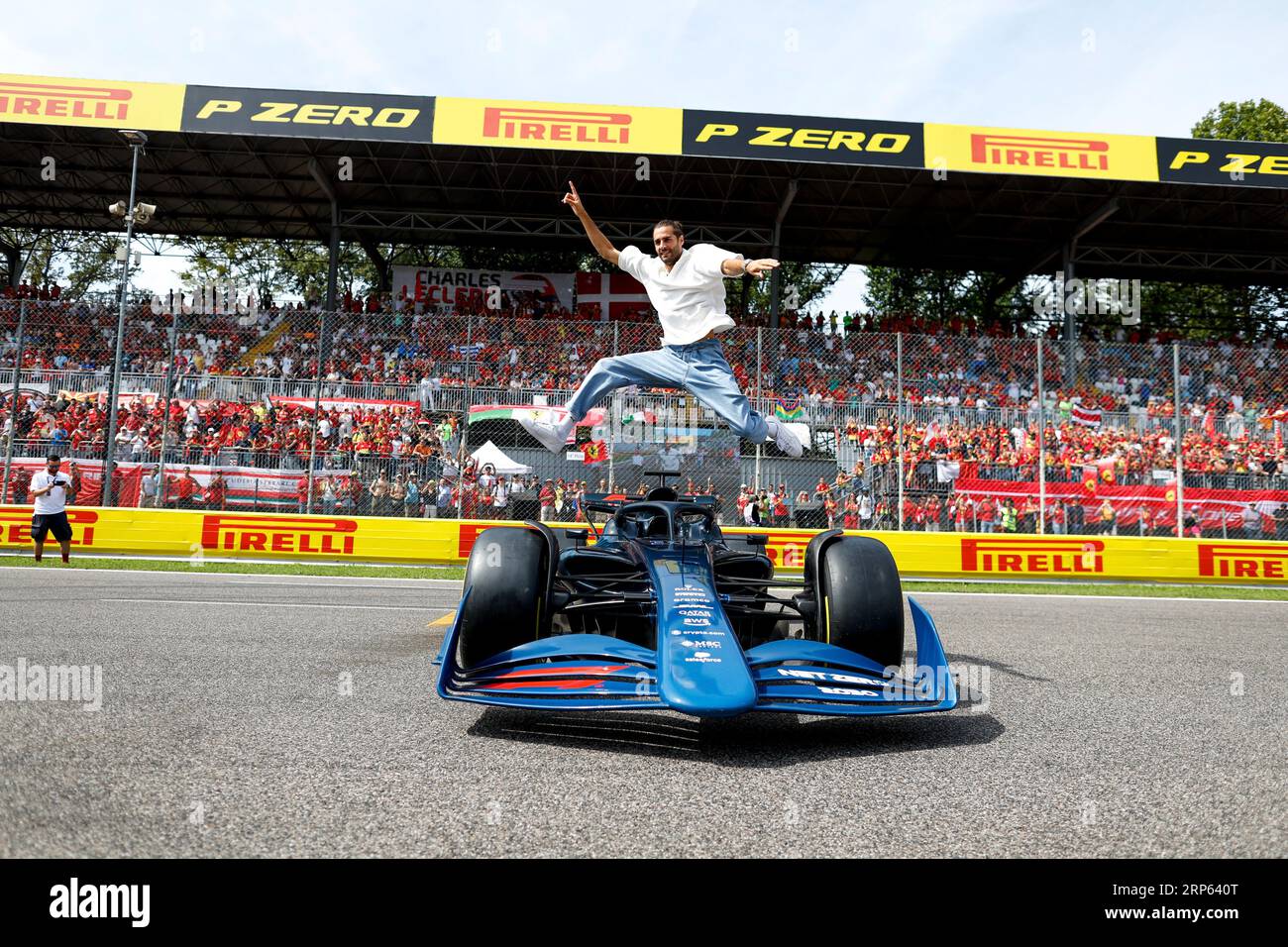 Monza, Italie. 3 septembre 2023. Gianmarco Tamberi avec la Formule 2 2024, Grand Prix F1 d'Italie à l'Autodromo Nazionale Monza le 3 septembre 2023 à Monza, Italie. (Photo de HIGH TWO) crédit : dpa/Alamy Live News Banque D'Images