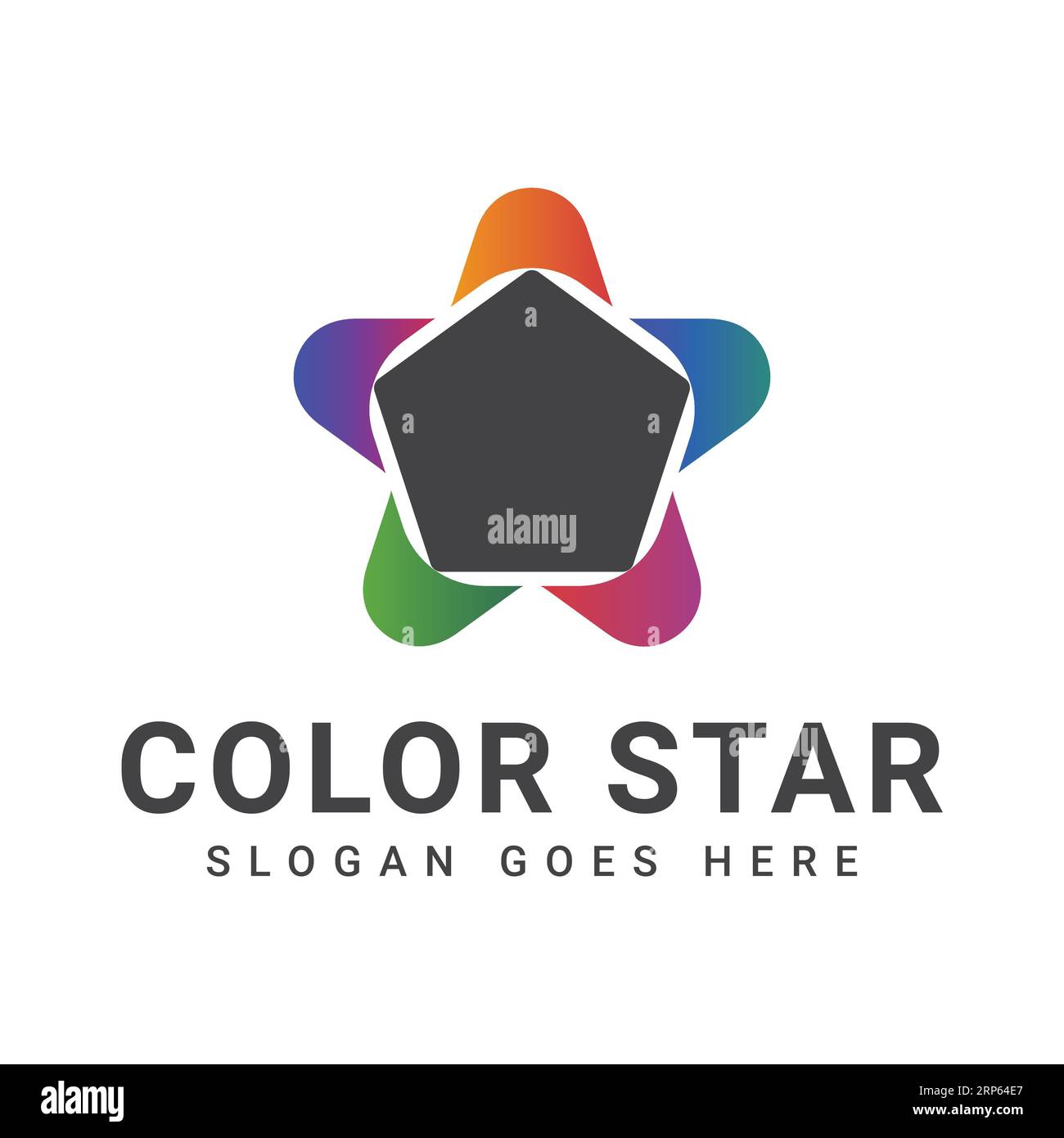 Logo 3D Color Star Design Achievement Star logo Illustration de Vecteur