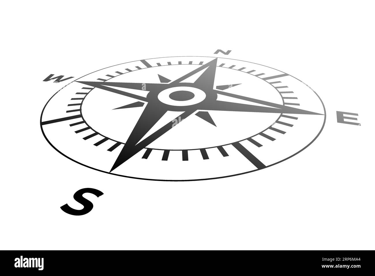 Le vent s'est levé. vue en perspective de la boussole. Illustration vectorielle Illustration de Vecteur