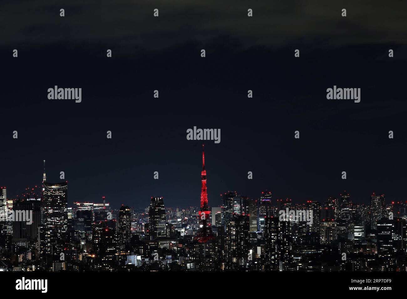 (190204) -- TOKYO, 4 février 2019 (Xinhua) -- une photo prise le 4 février 2019 montre que la tour de Tokyo s'est illuminée en rouge pour célébrer le nouvel an chinois à Tokyo, au Japon. (Xinhua/du Xiaoyi) JAPON-TOUR DE TOKYO-CÉLÉBRATION DU NOUVEL AN CHINOIS PUBLICATIONxNOTxINxCHN Banque D'Images