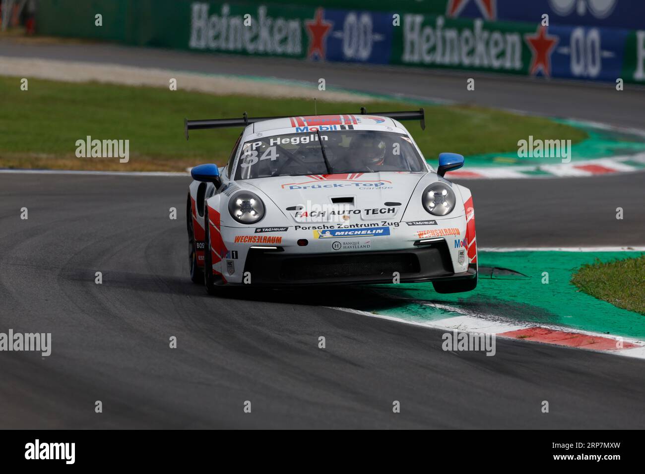 #34 Peter Hegglin (CH, Porsche Cup Suisse/Fach Auto Tech), Porsche Mobil 1 Supercup à Autodromo Nazionale Monza le 2 septembre 2023 à Monza, Italie. (Photo de HIGH TWO) Banque D'Images