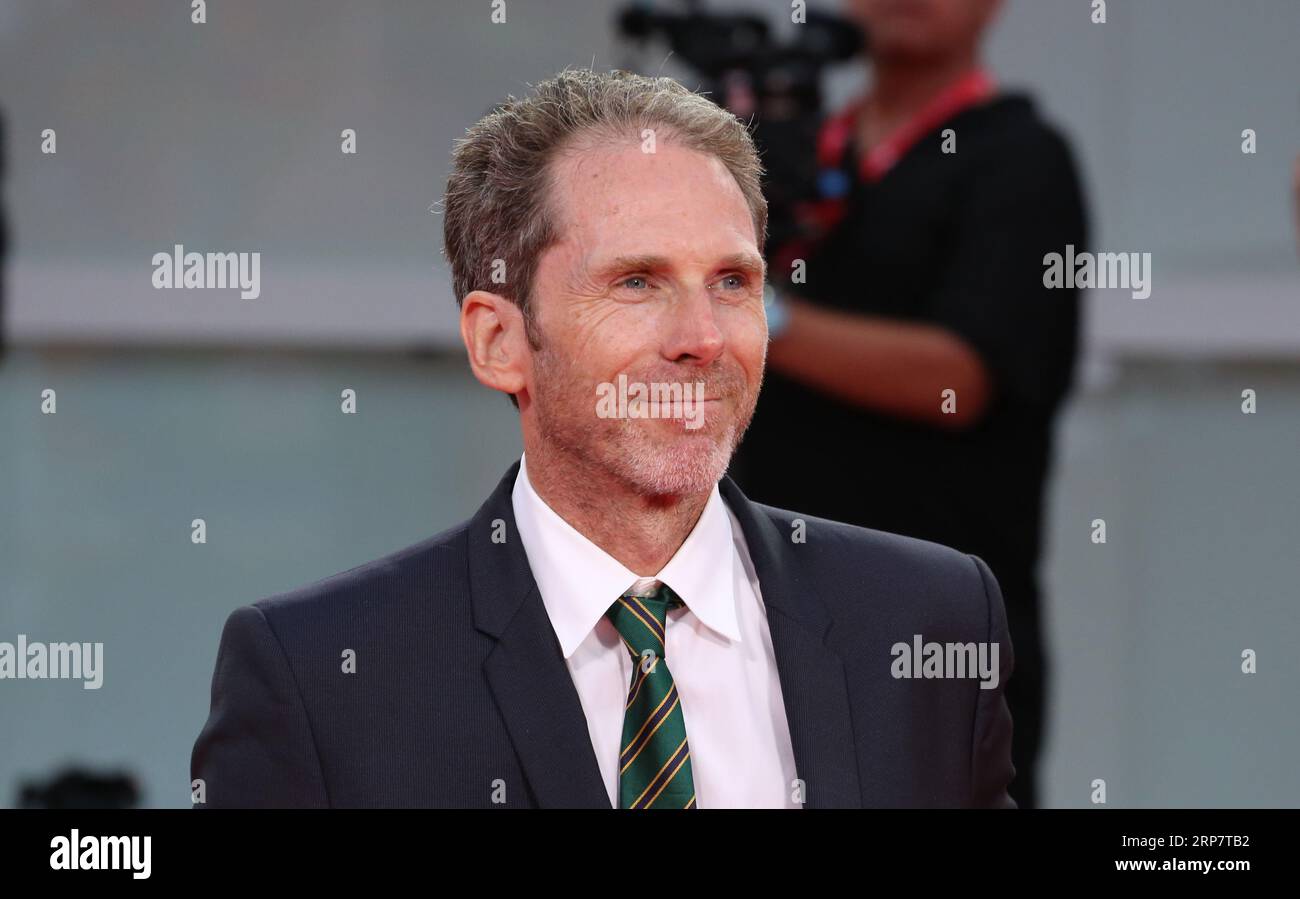 Venise, Italie, 3 septembre 2023. KIRK Baxter arrive sur le tapis rouge pour la projection du gala du film The Killer au 80e Festival International du film de Venise à Venise, en Italie. Crédit : Doreen Kennedy/Alamy Live News. Banque D'Images