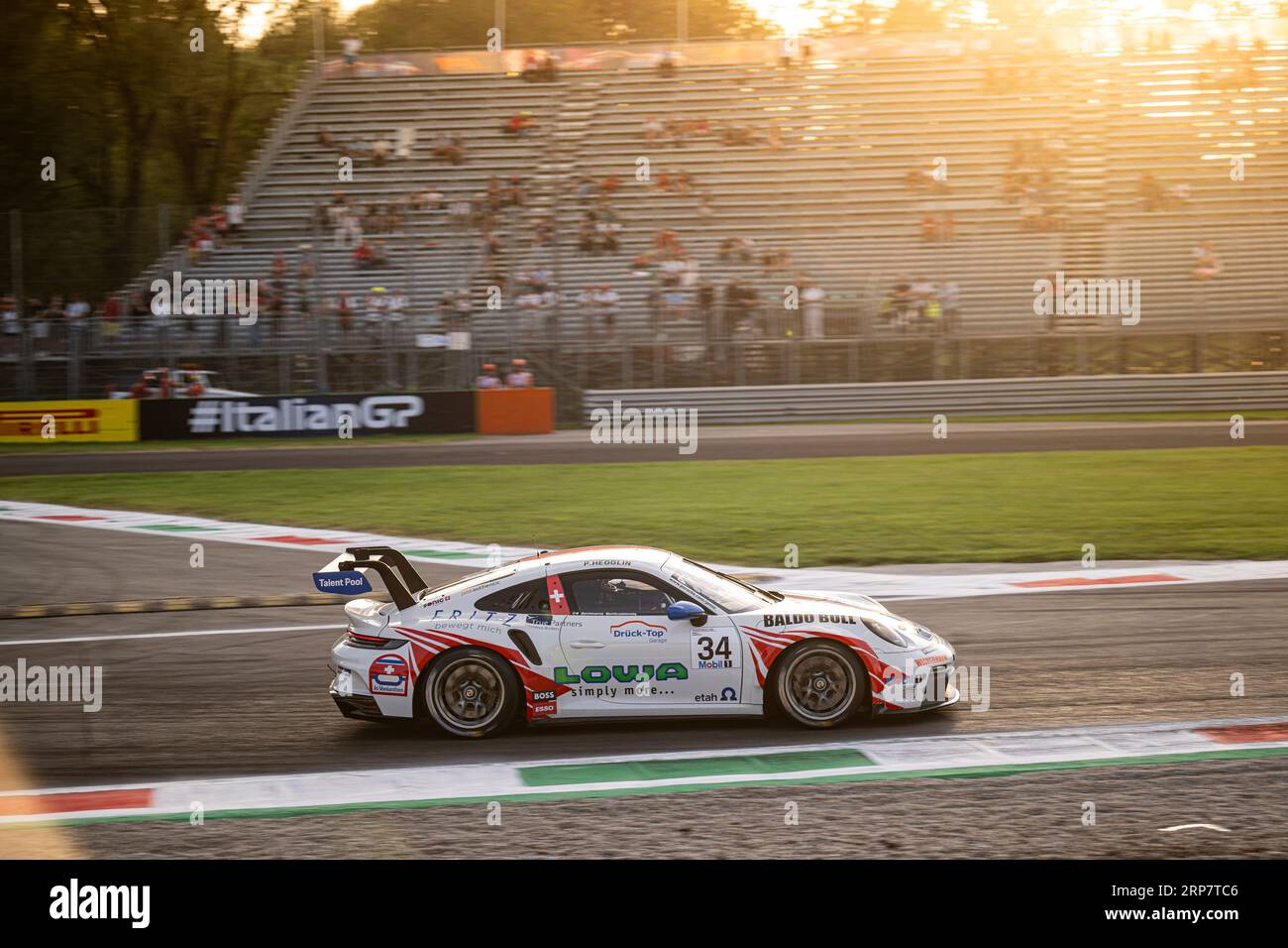 #34 Peter Hegglin (CH, Porsche Cup Suisse/Fach Auto Tech), Porsche Mobil 1 Supercup à Autodromo Nazionale Monza le 1 septembre 2023 à Monza, Italie. (Photo de HIGH TWO) Banque D'Images