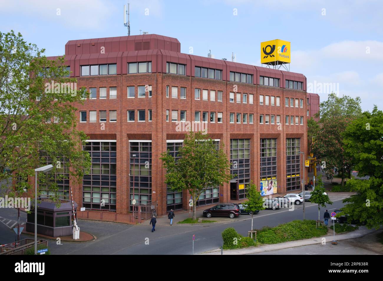 Deutsche Post DHL Group, base de livraison, bureau de poste principal, Dortmund, région de la Ruhr, Rhénanie du Nord-Westphalie, Allemagne Banque D'Images