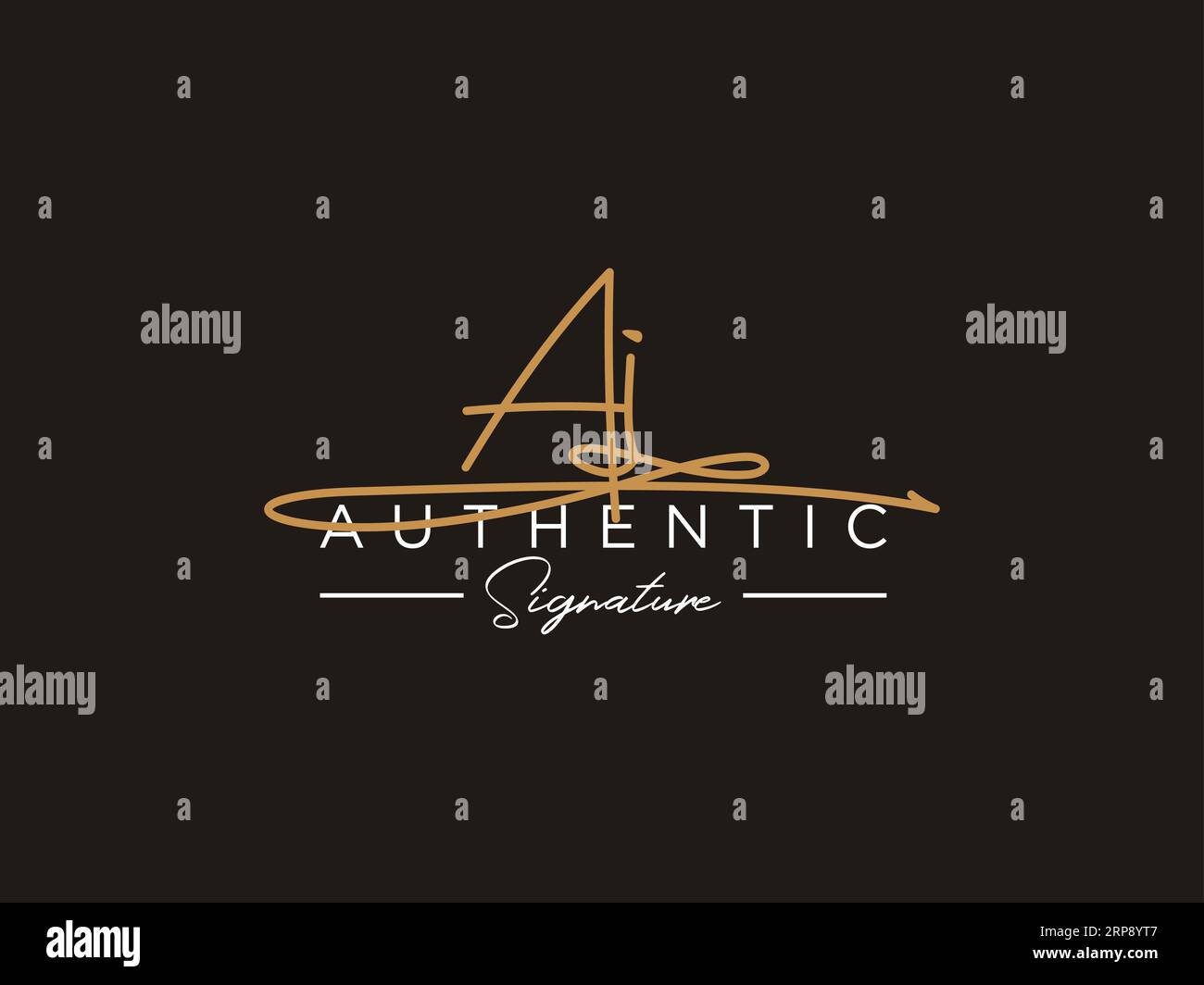 Vecteur de modèle de logo de signature ai. Illustration de Vecteur