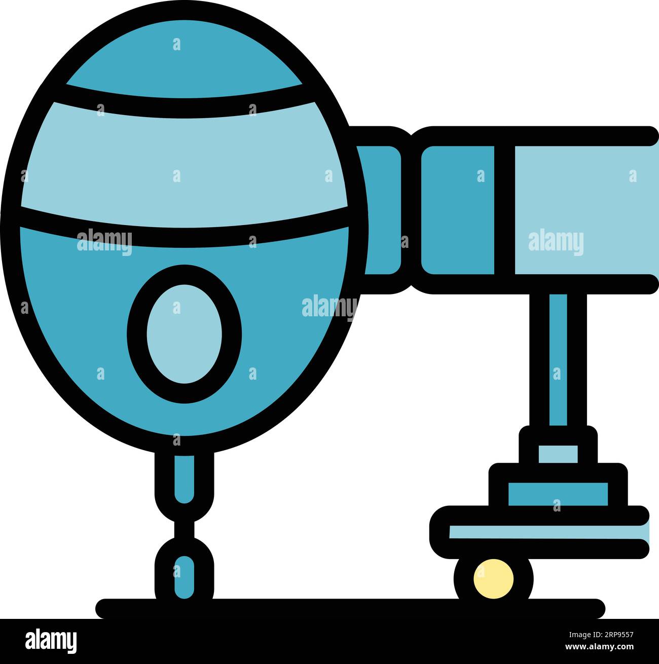 Vecteur de contour d'icône d'escalier d'avion de tourisme. Transport de voyage. Conception de planche couleur plat Illustration de Vecteur