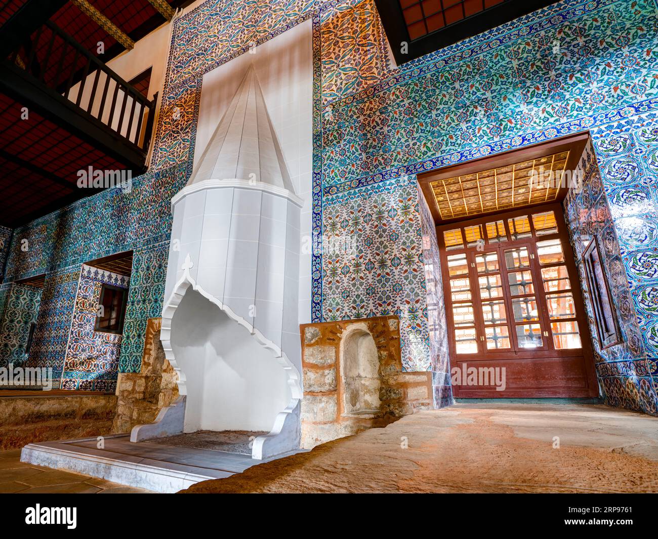 Dortoir au palais de Topkapi Harem. Istanbul, Turquie Banque D'Images