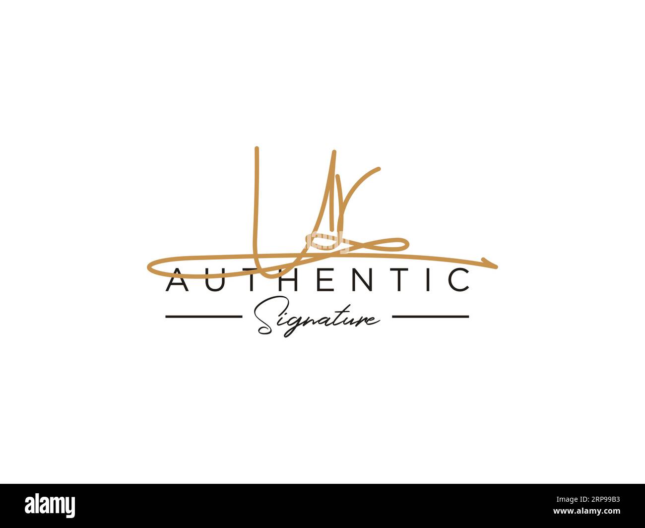 VECTEUR de modèle DE logo DE signature UR. Illustration de Vecteur