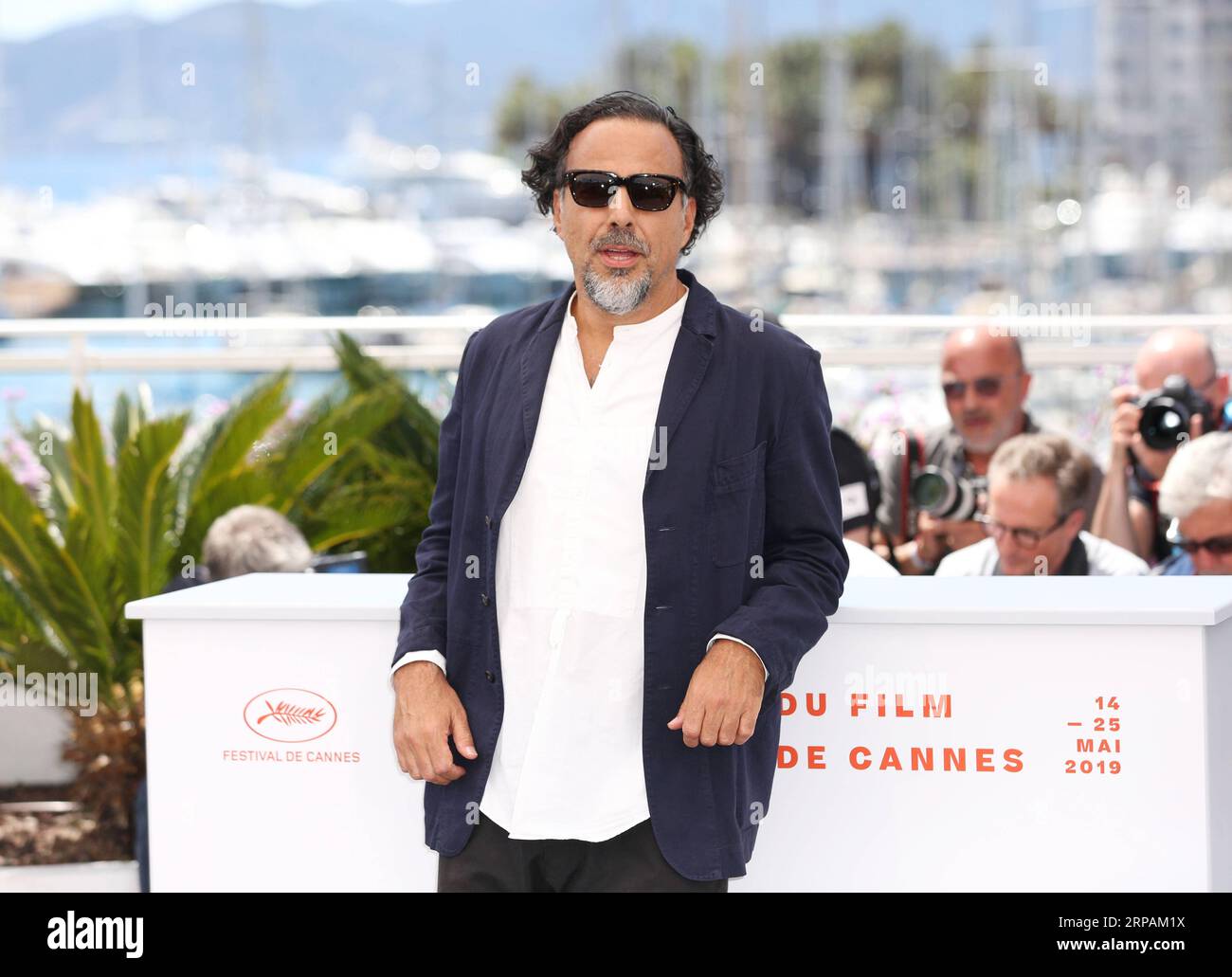 (190514) -- CANNES, 14 mai 2019 (Xinhua) -- le réalisateur mexicain et président du jury du Festival de Cannes Alejandro Gonzalez Inarritu pose pour des photos lors d'un photocall à Cannes, France, le 14 mai 2019. (Xinhua/Gao Jing) FRANCE-CANNES-72E FESTIVAL INTERNATIONAL DU FILM-JURY PUBLICATIONxNOTxINxCHN Banque D'Images