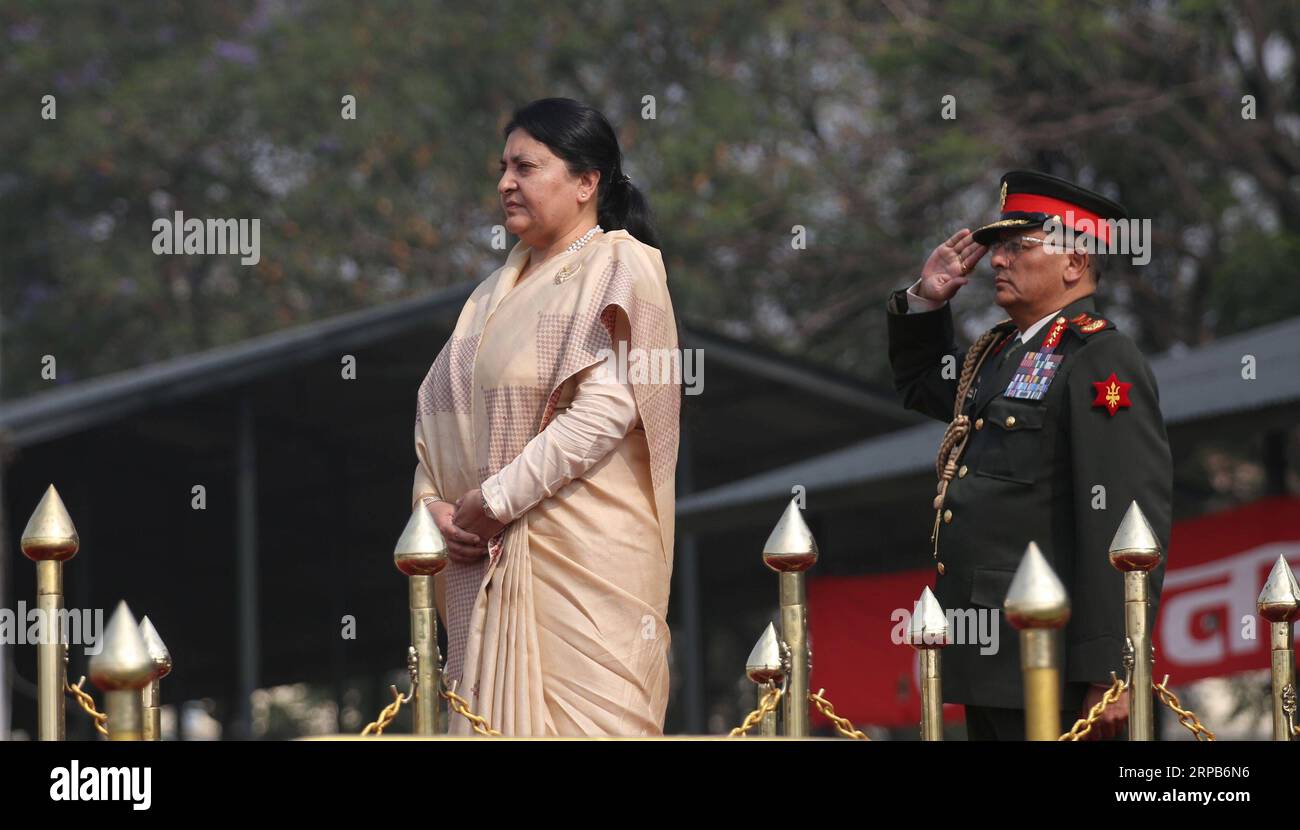 (190529) -- KATMANDOU, le 29 mai 2019 -- le président népalais Bidya Devi Bhandari assiste à la célébration du jour de la République à Katmandou, Népal, le 29 mai 2019.) NÉPAL-KATMANDOU-RÉPUBLIQUE JOUR-CÉLÉBRATION sunilxsharma PUBLICATIONxNOTxINxCHN Banque D'Images