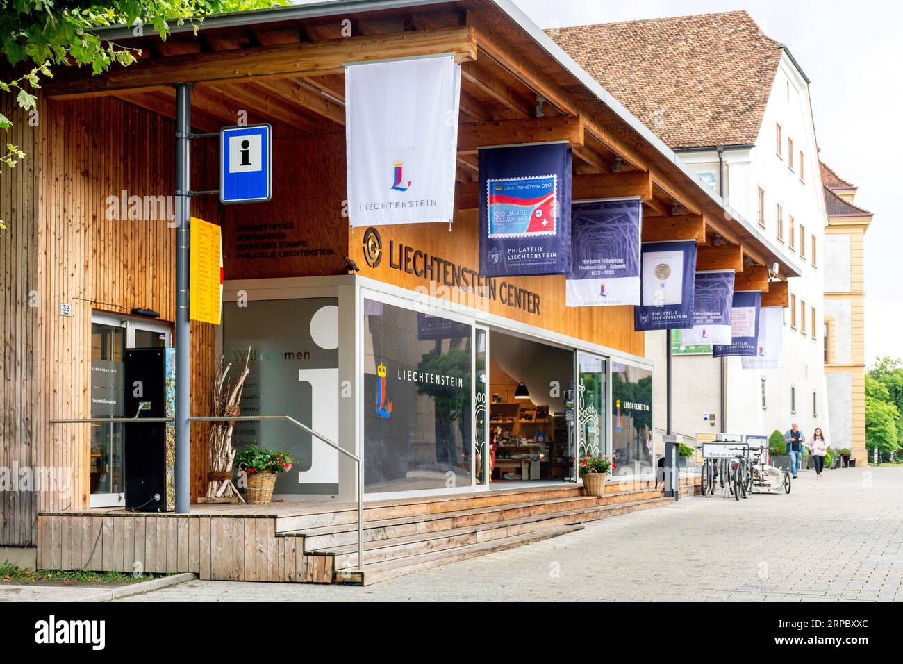 Liechtenstein Centre, Städtle, Vaduz, Principauté de Liechtenstein Banque D'Images