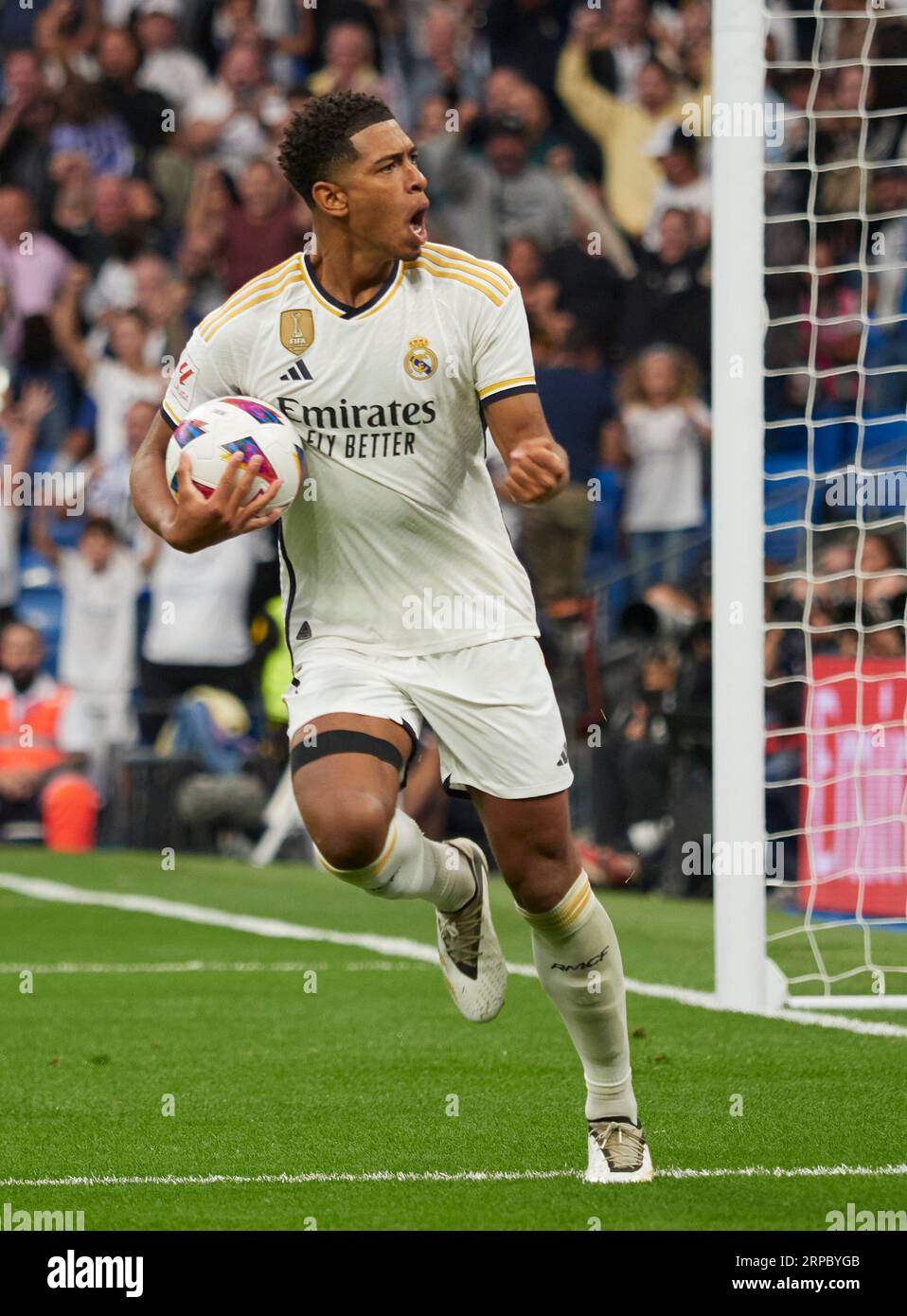 Jude Bellingham (ENG), milieu de terrain du Real Madrid. Banque D'Images