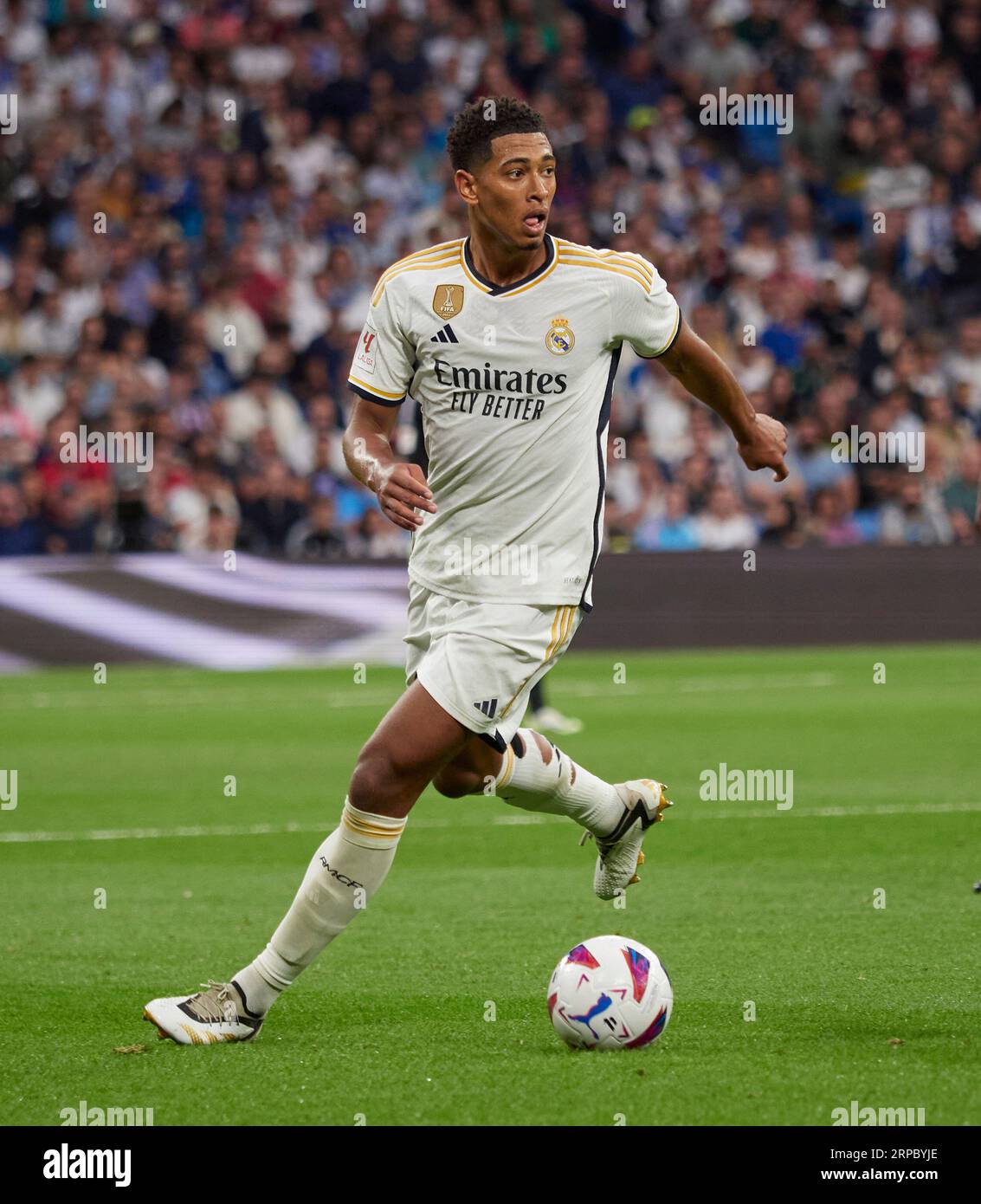 Jude Bellingham (ENG), milieu de terrain du Real Madrid. Banque D'Images