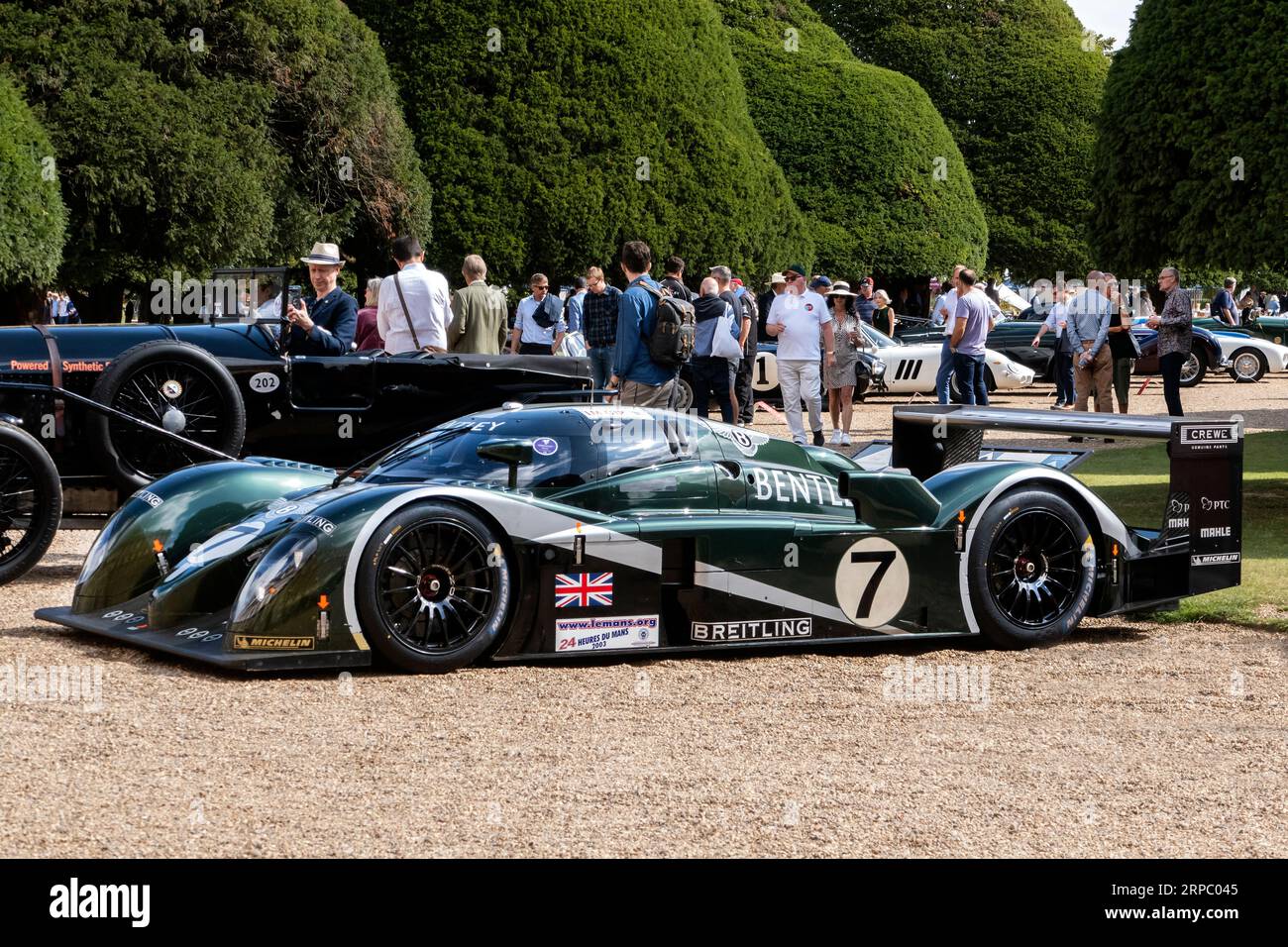 Le Mans 2003 remporte la Bentley Speed 8 au Concours of Elegance au Hampton court Palace London UK 2023 Banque D'Images