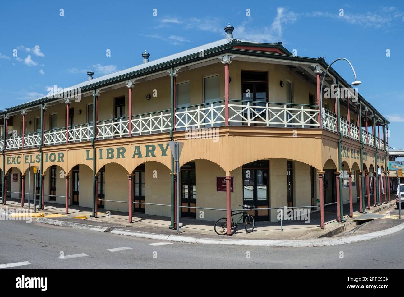 Bibliothèque Excelsior, Charters Towers, Queensland, Australie Banque D'Images