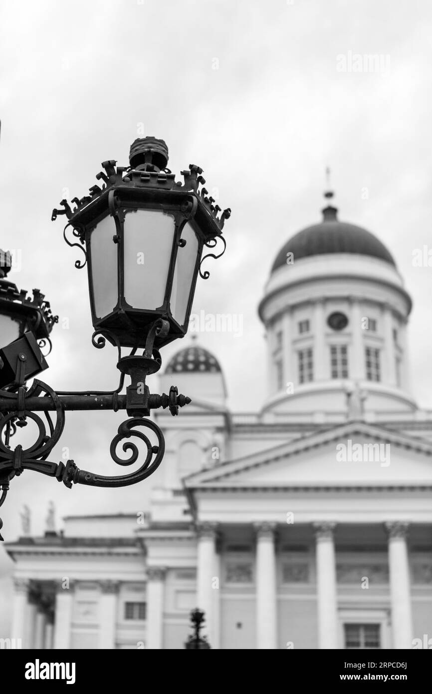 Cathédrale d'Helsinki situé dans le centre de Helsinki, Finlande. Banque D'Images