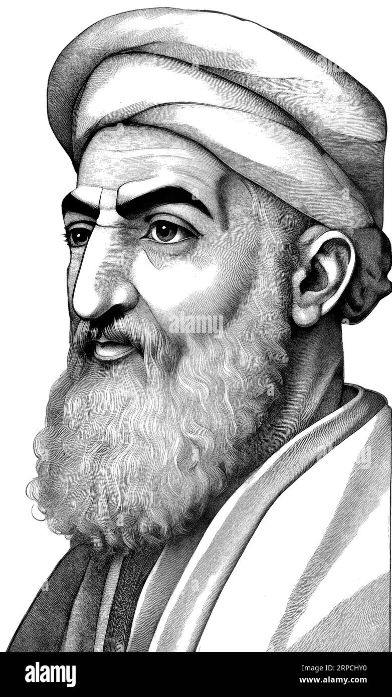 Muhammad ibn Musa al-Khwarizmi était un mathématicien, astronome, astrologue géographe persan Illustration de Vecteur